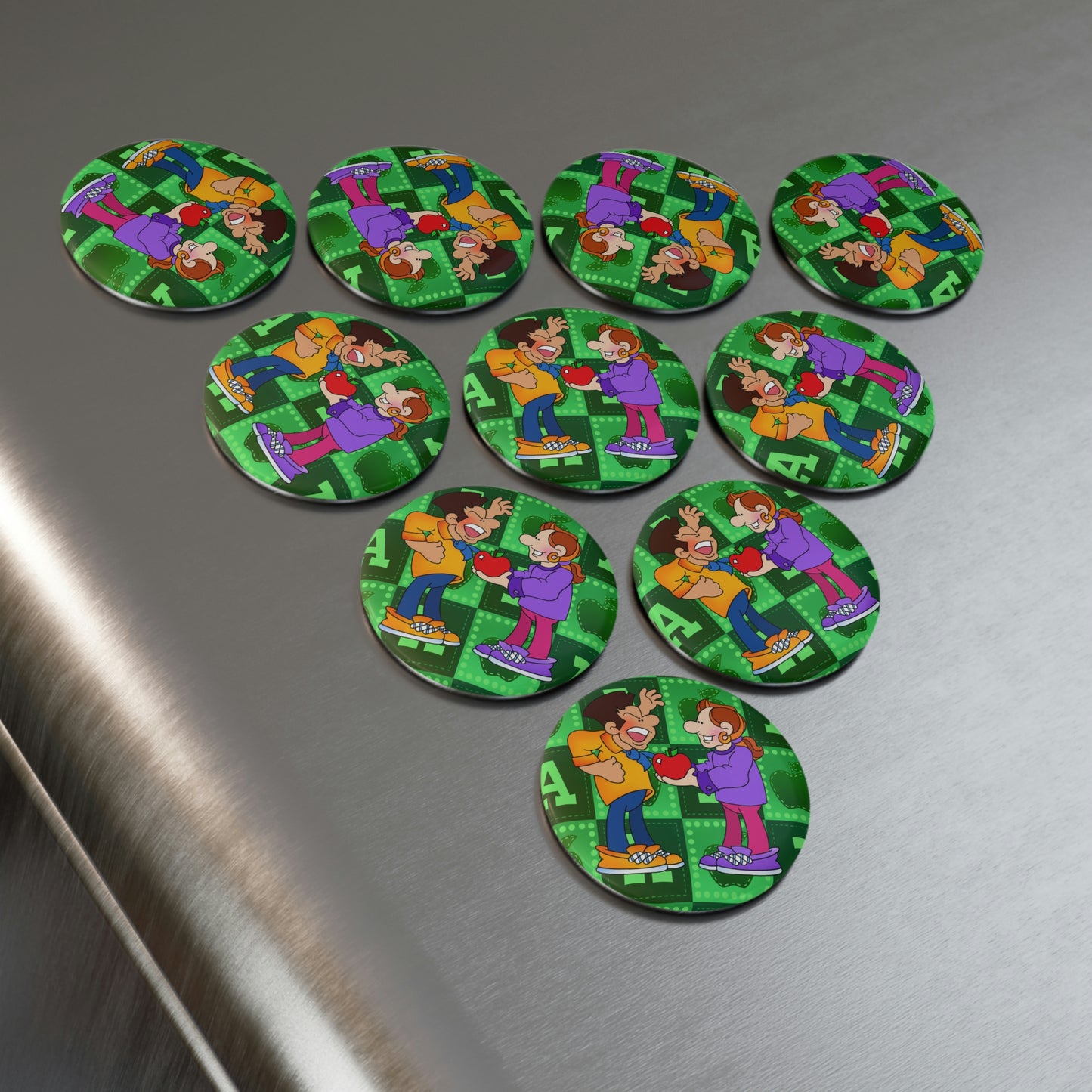 The Bible as Simple as ABC A Button Magnet, Round (1 & 10 pcs)