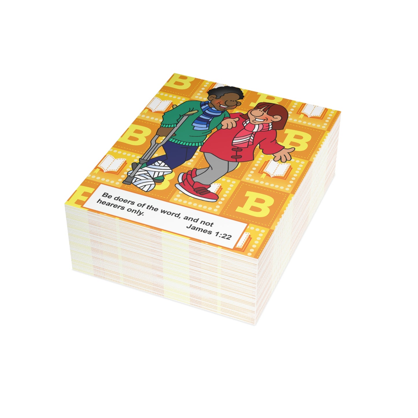 The Bible as Simple as ABC B Greeting Cards (1, 10, 30, and 50pcs)