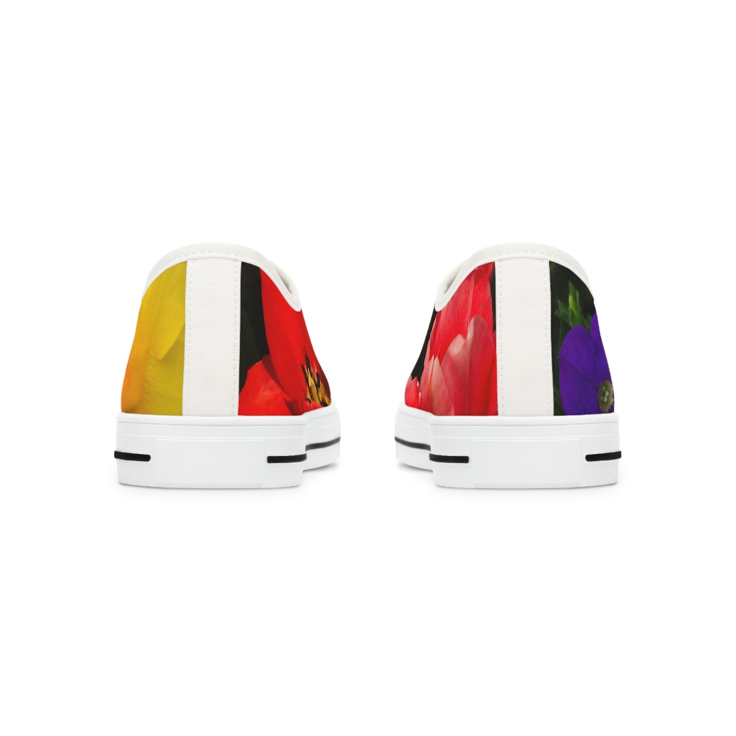 Flowers Set 3 Women's Low Top Sneakers