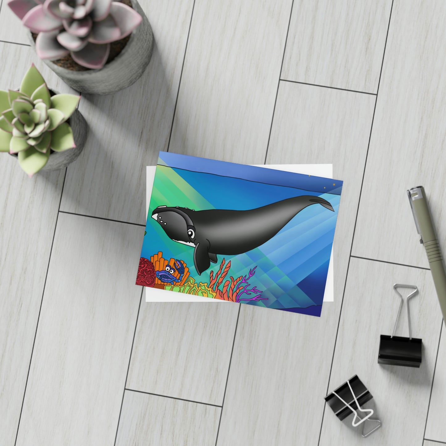 Gray Whale Greeting Card Bundles (envelopes not included)