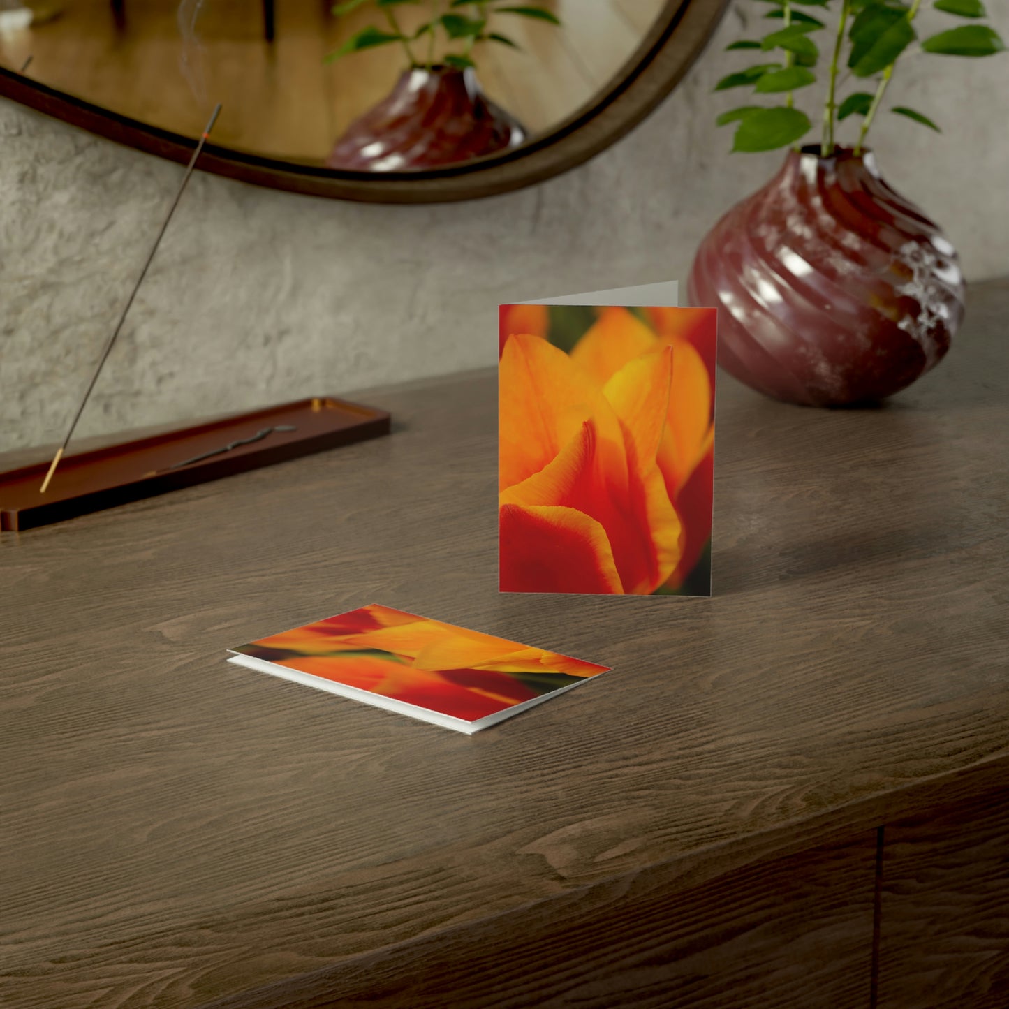 Flowers 15 Greeting Cards (1, 10, 30, and 50pcs)