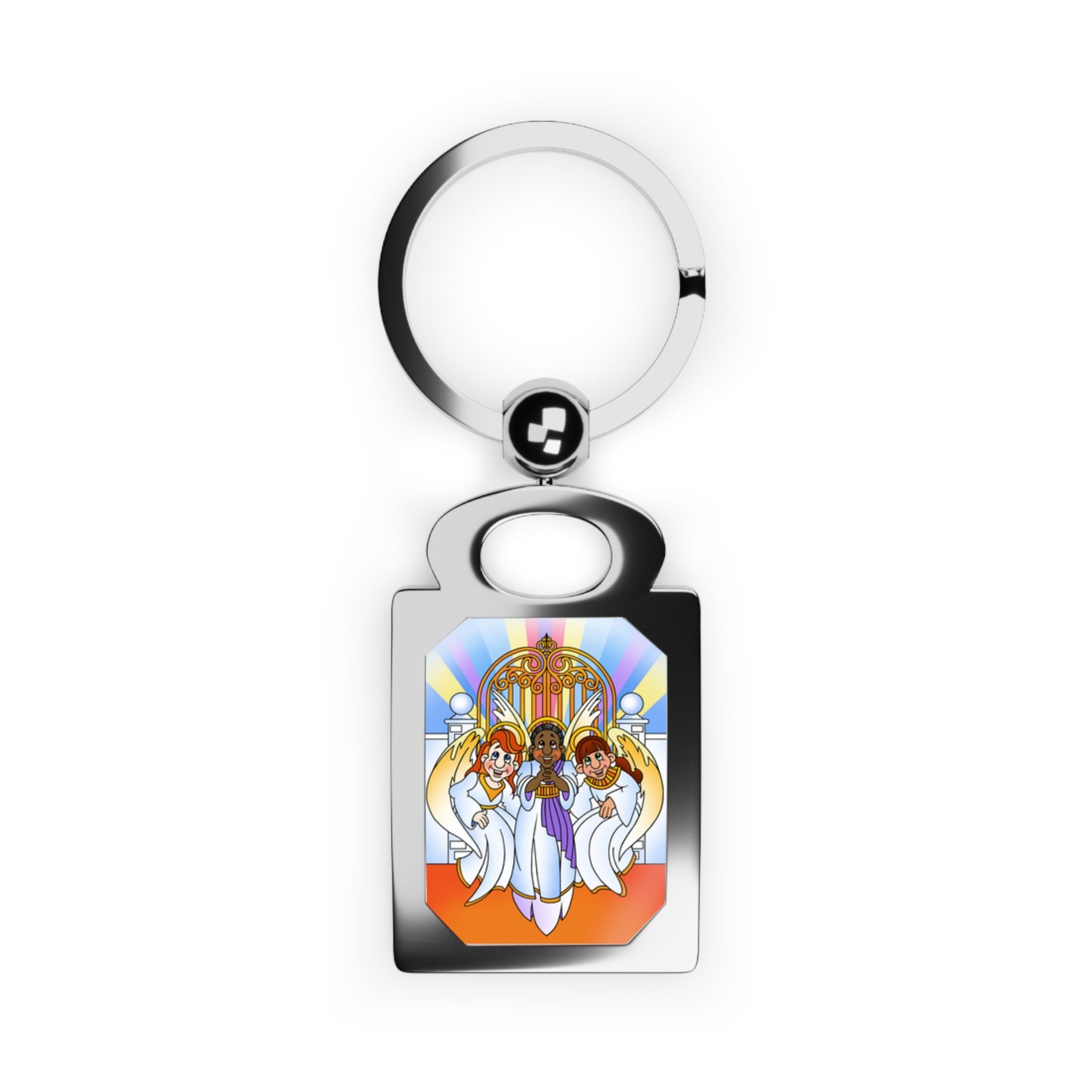 Shirley, Goodness, and Mercy Rectangle Photo Keyring