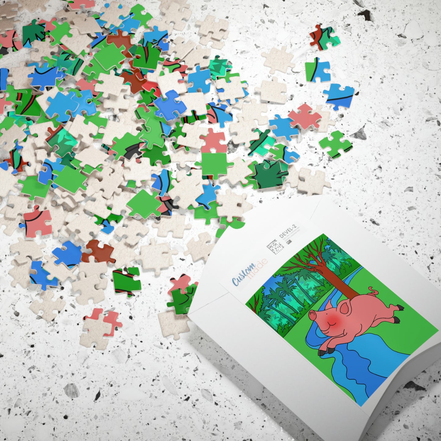 Anansi and the Market Pig! Puzzle (110, 252, 500, 1014-piece)