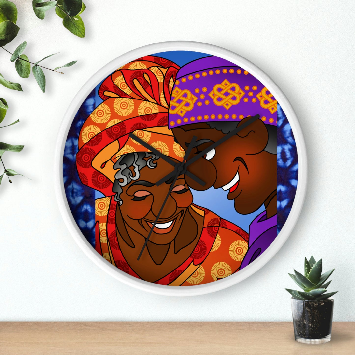 The Paramount Chief and One Wise Woman Wall clock