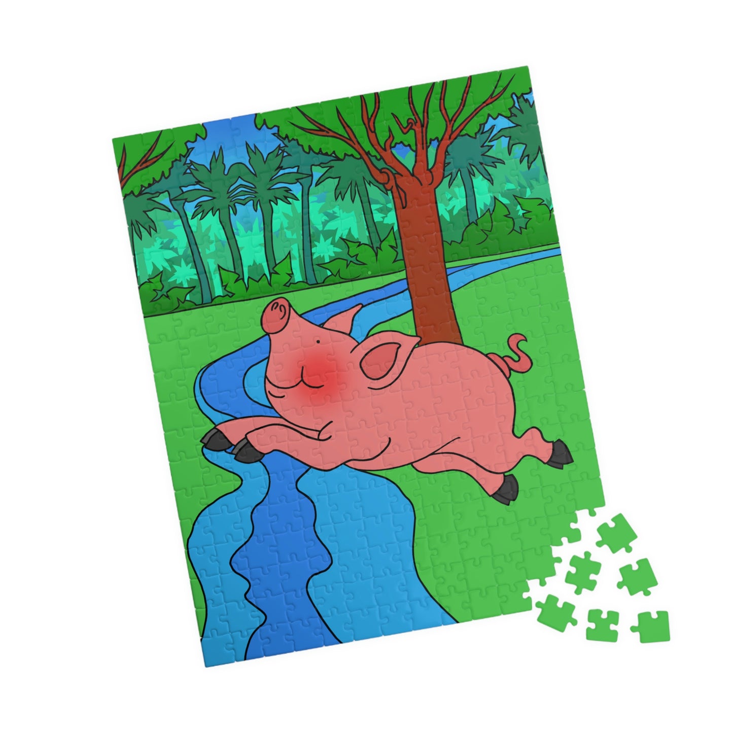 Anansi and the Market Pig! Puzzle (110, 252, 500, 1014-piece)