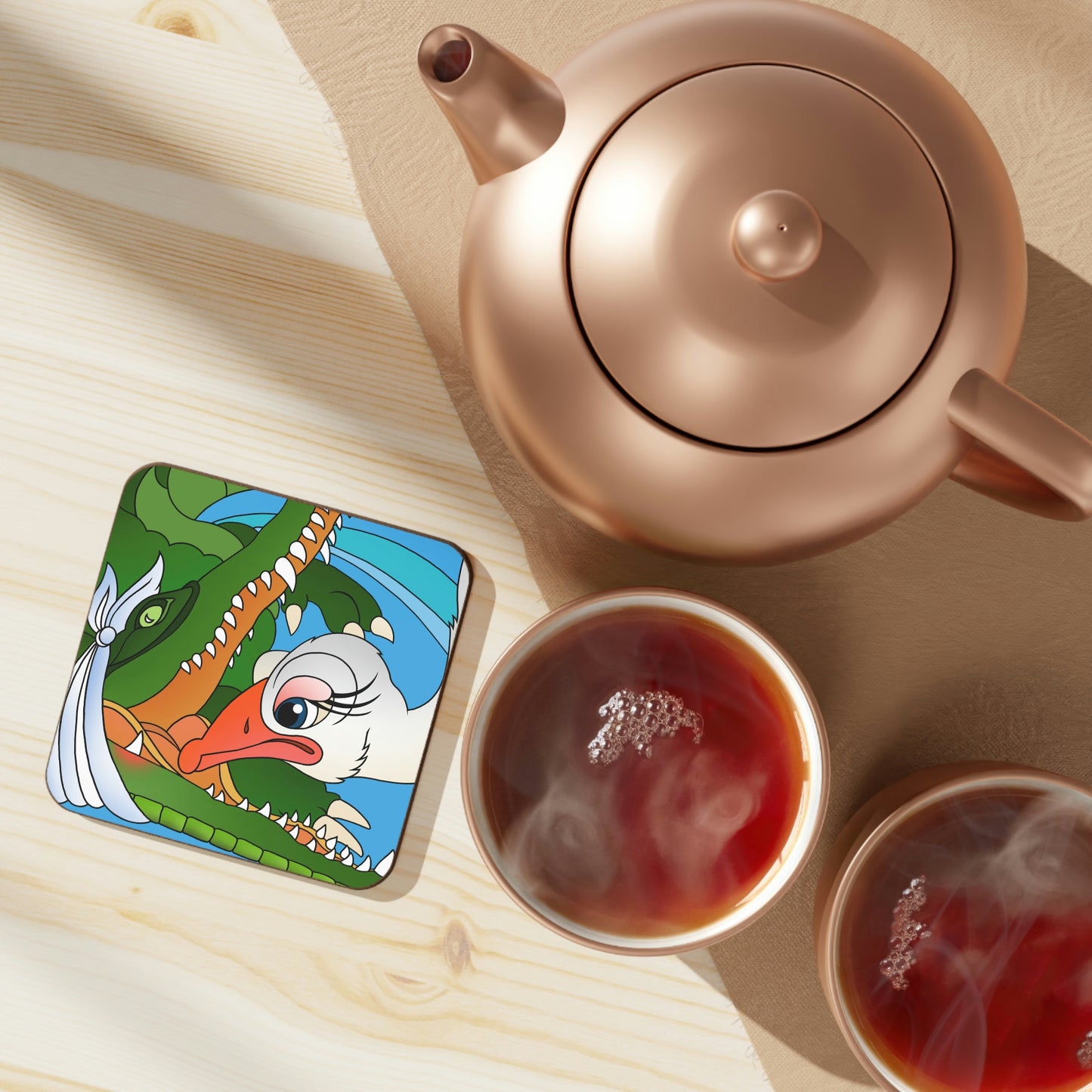 Once Upon Southern Africa! Hardboard Back Coaster