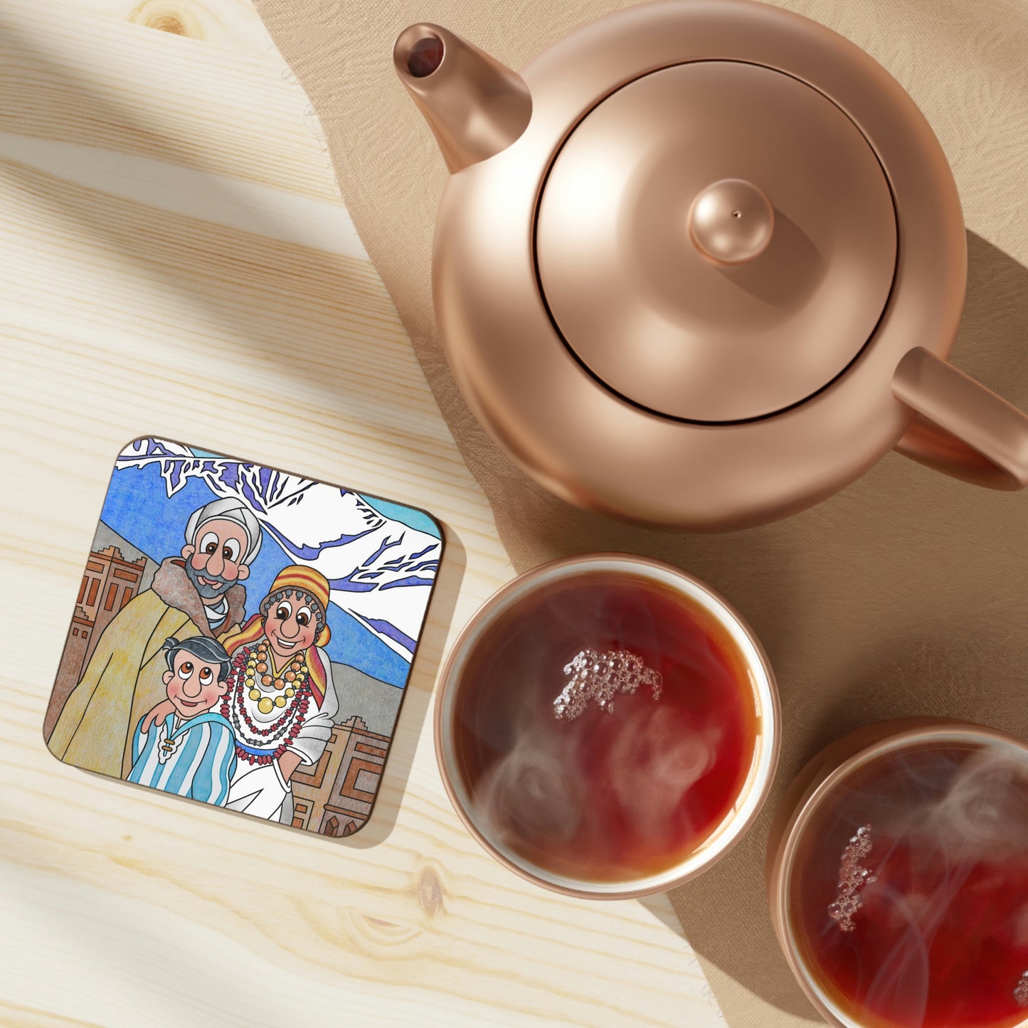 The Stone at the Door Hardboard Back Coaster