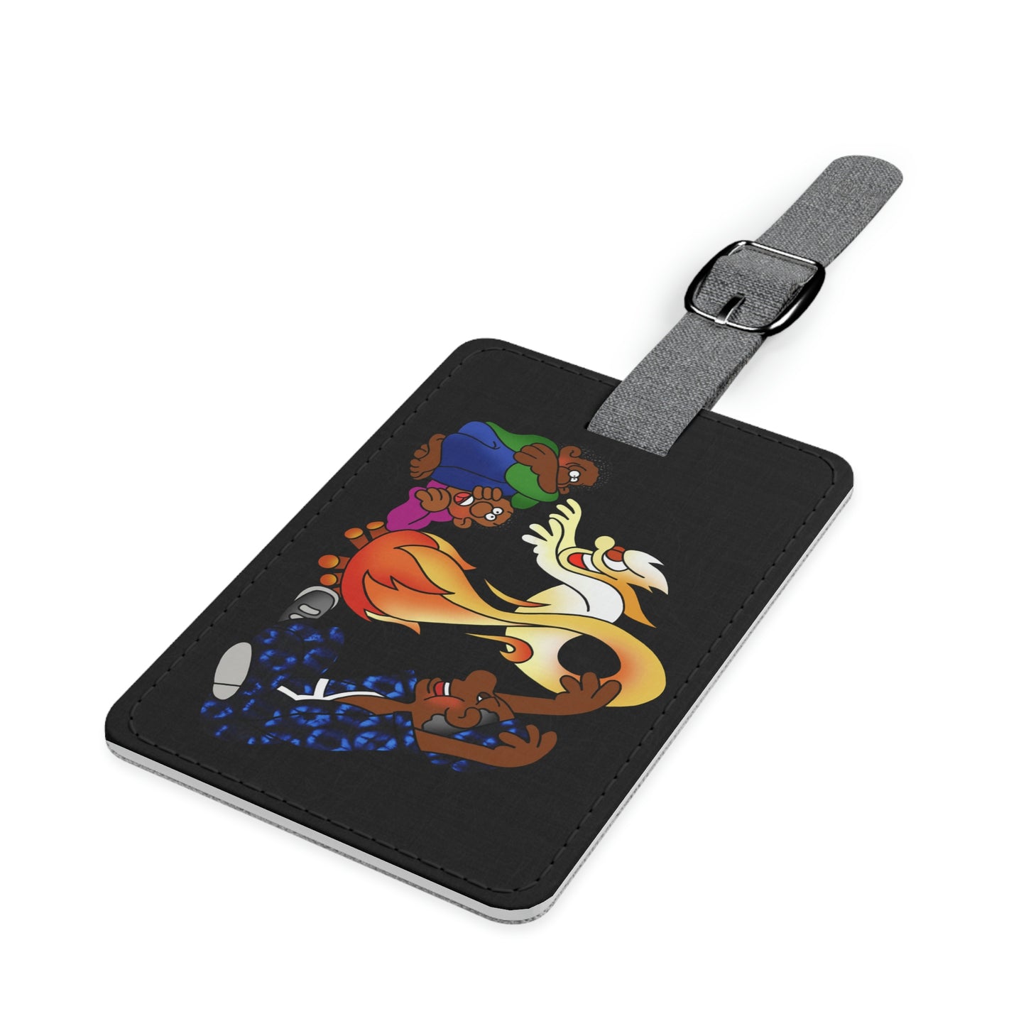 Once Upon West Africa!! Saffiano Polyester Luggage Tag, Rectangle