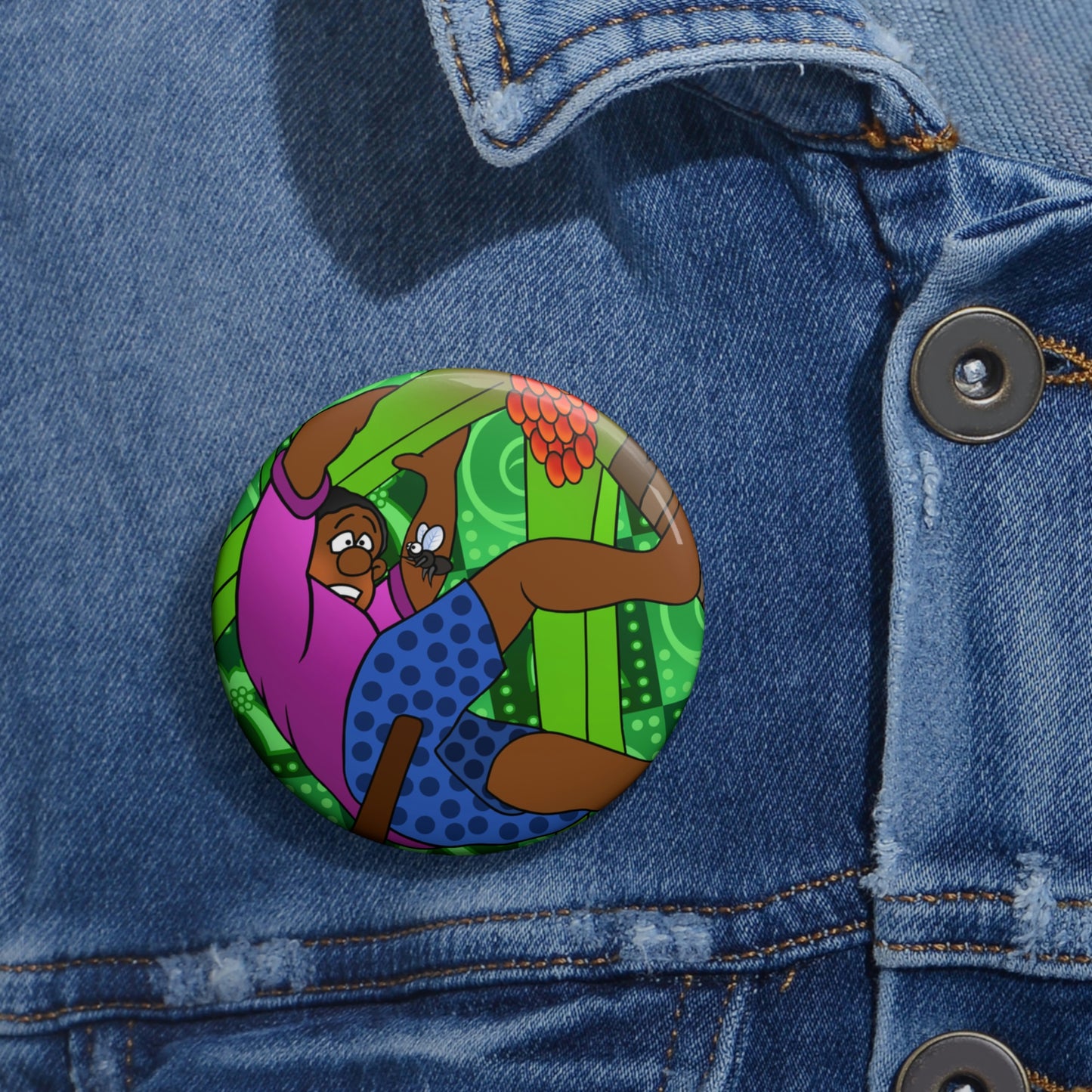 A Fowl Chain of Events! Custom Pin Buttons