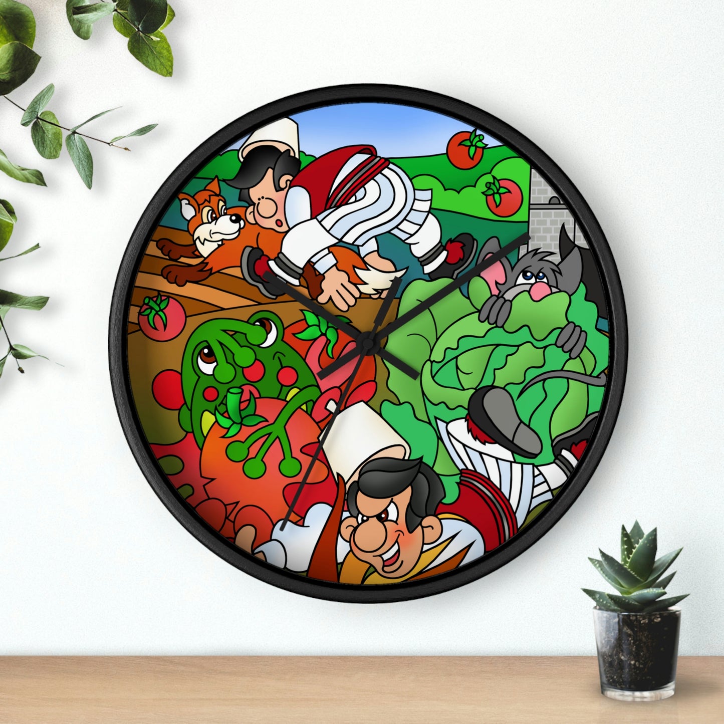 The Half Rooster! Wall clock