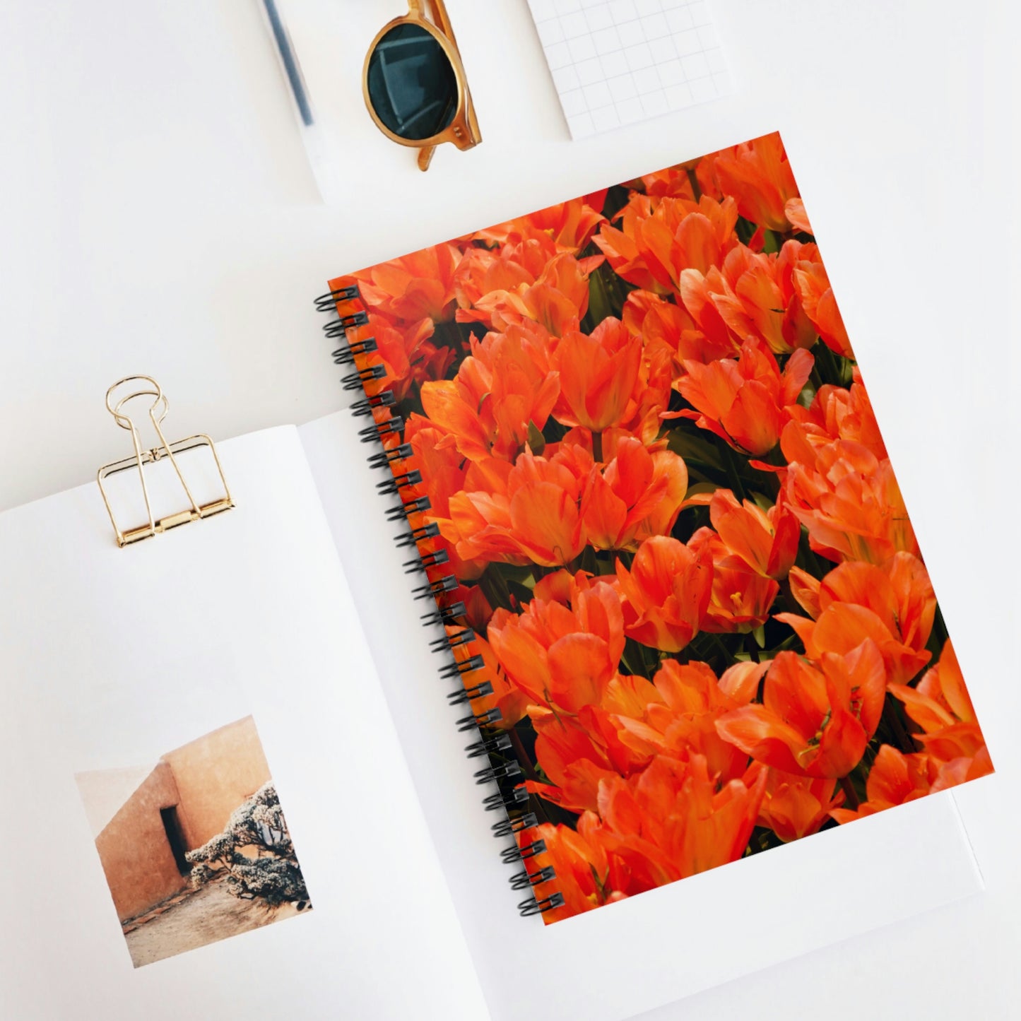 Flowers 03 Spiral Notebook - Ruled Line