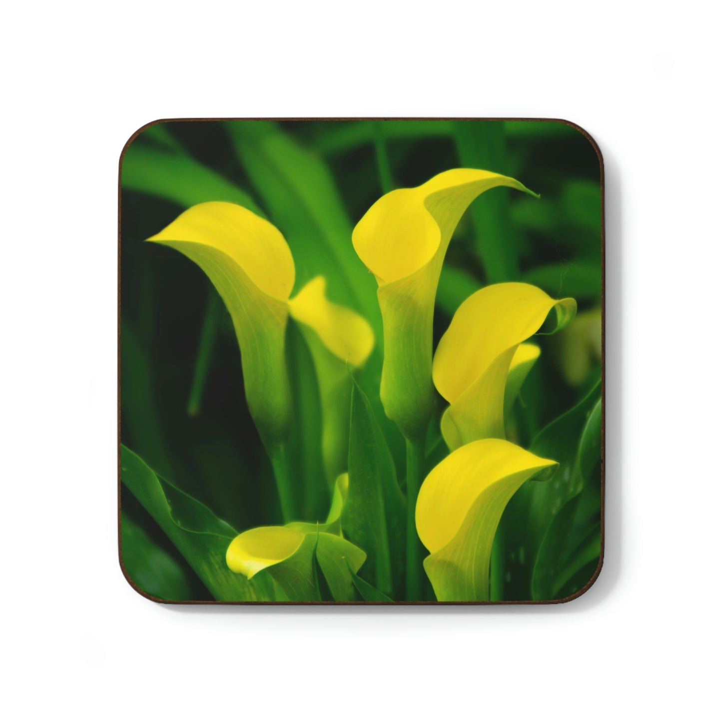 Flowers 33 Hardboard Back Coaster
