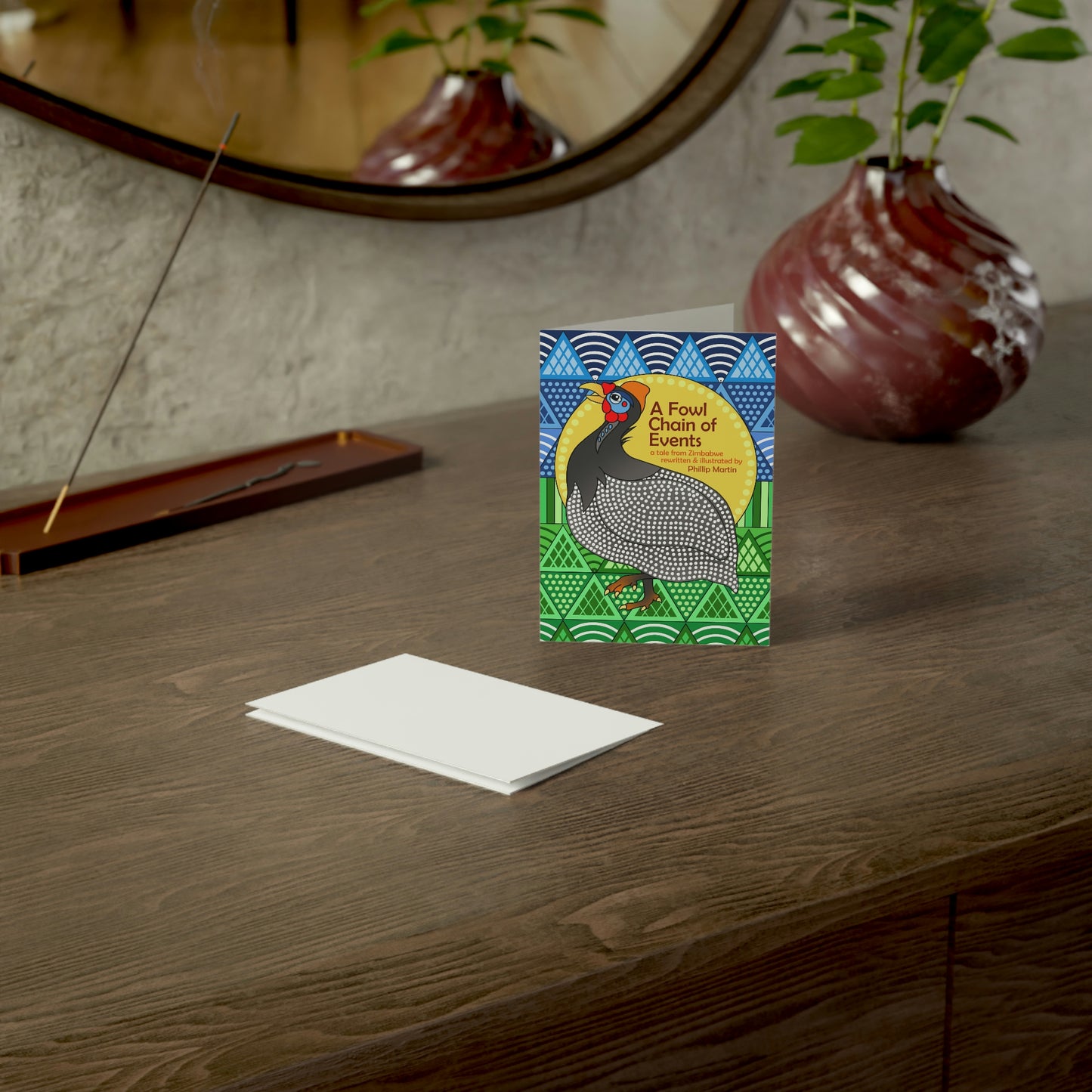 A Fowl Chain of Events Greeting Cards (1, 10, 30, and 50pcs)