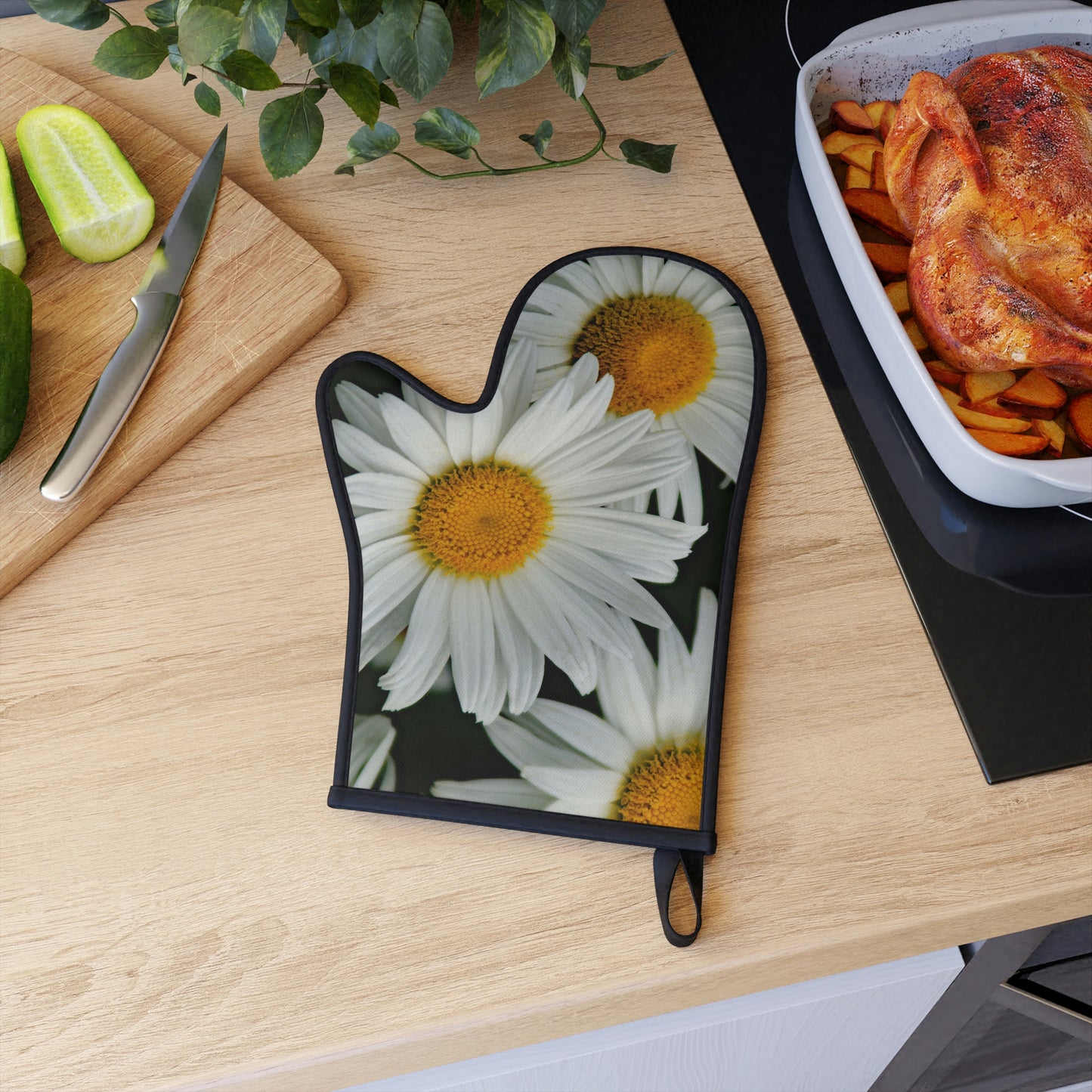 Flowers 01 Oven Glove