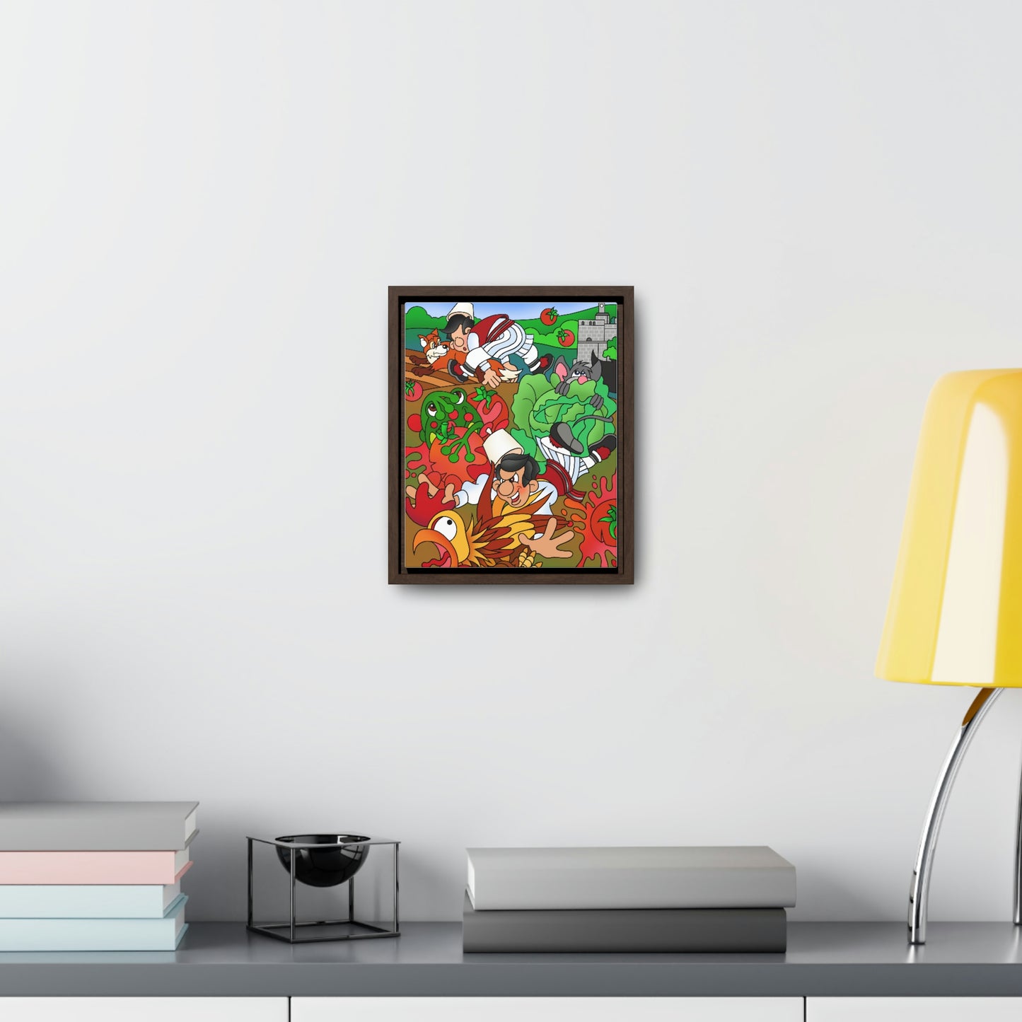 The Half Rooster! Gallery Canvas Wraps, Vertical Frame