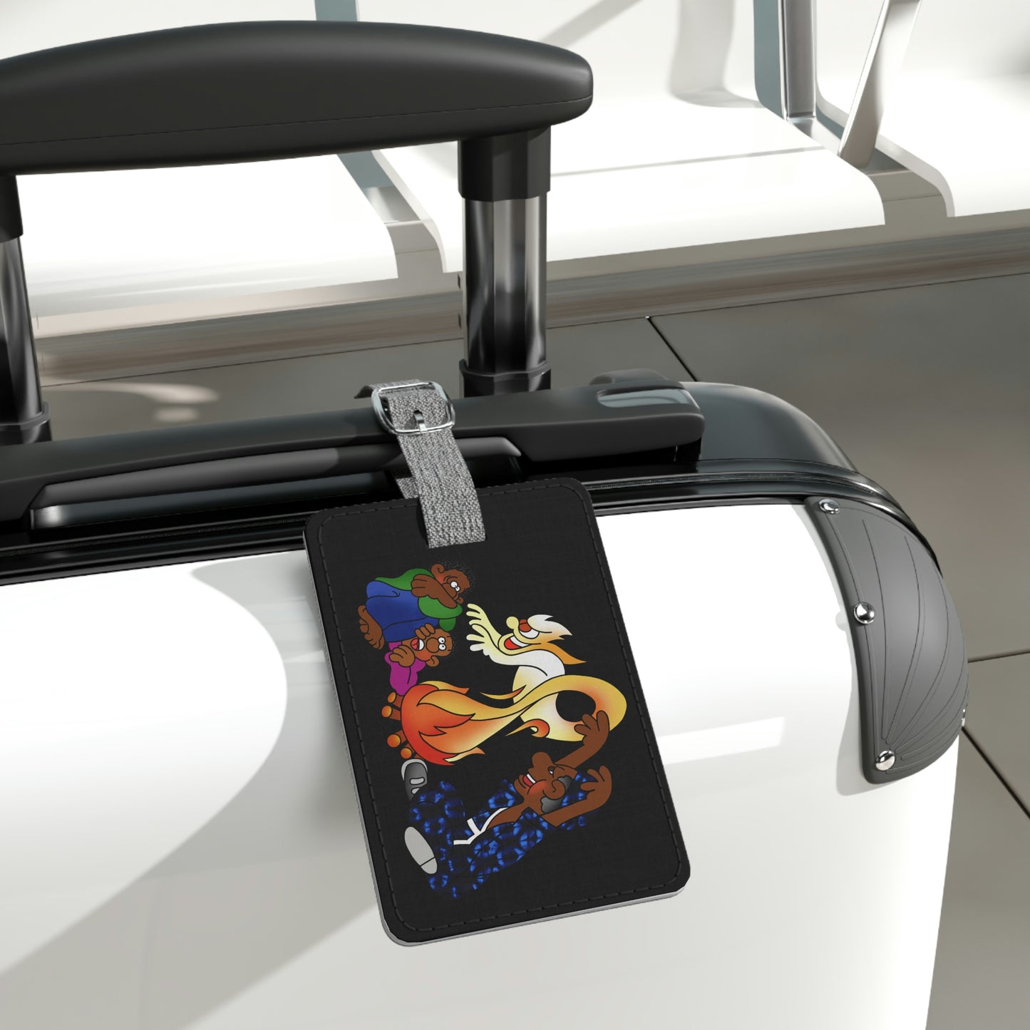 Once Upon West Africa!! Saffiano Polyester Luggage Tag, Rectangle