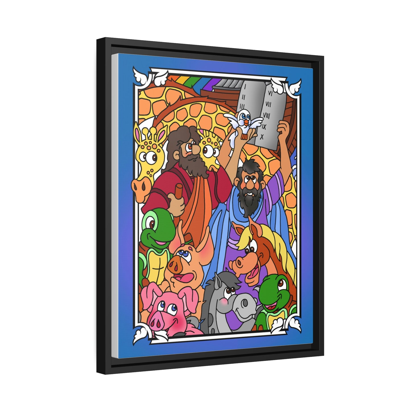 Hark and Harold Angel Sing! Matte Canvas, Black Frame