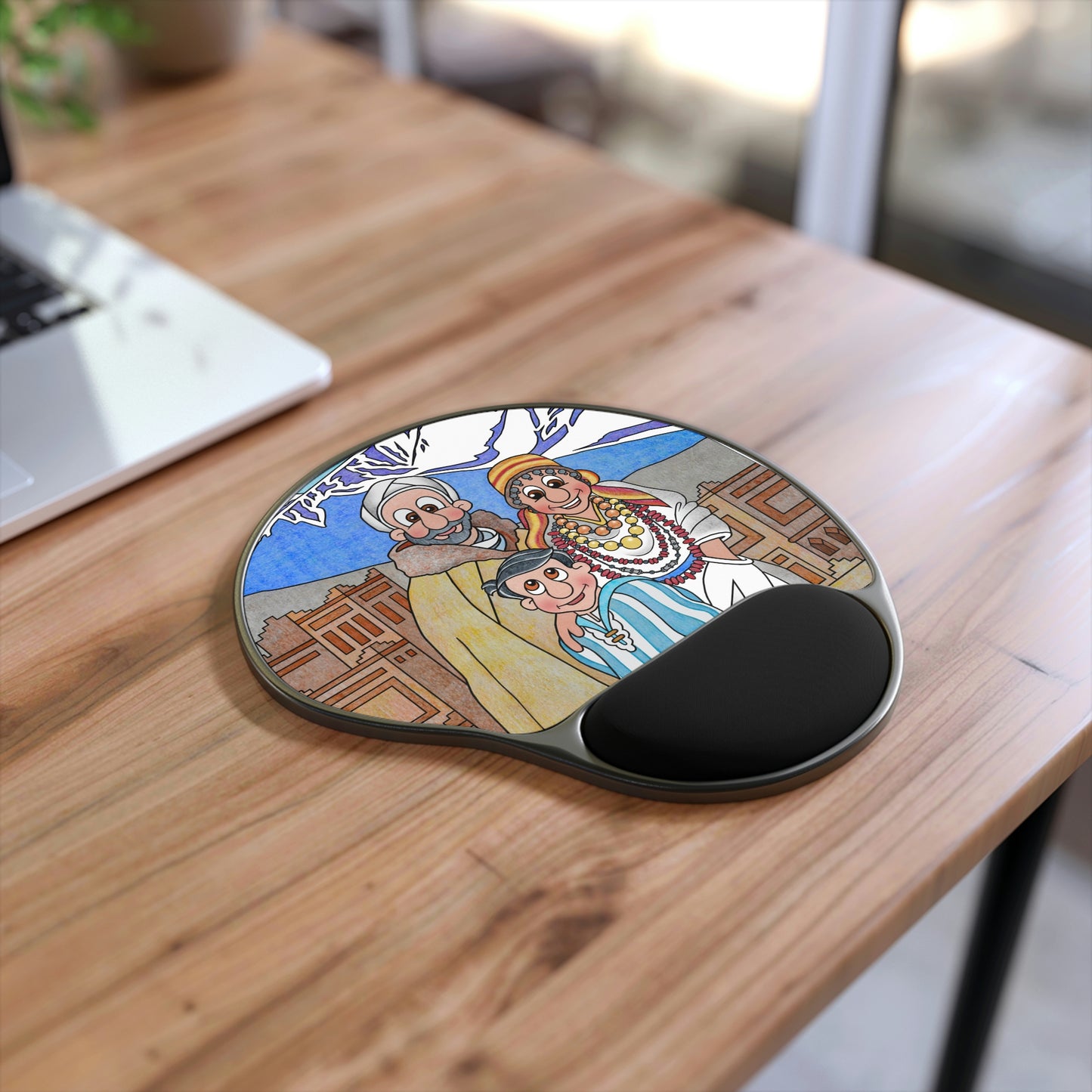 The Stone at the Door Mouse Pad With Wrist Rest