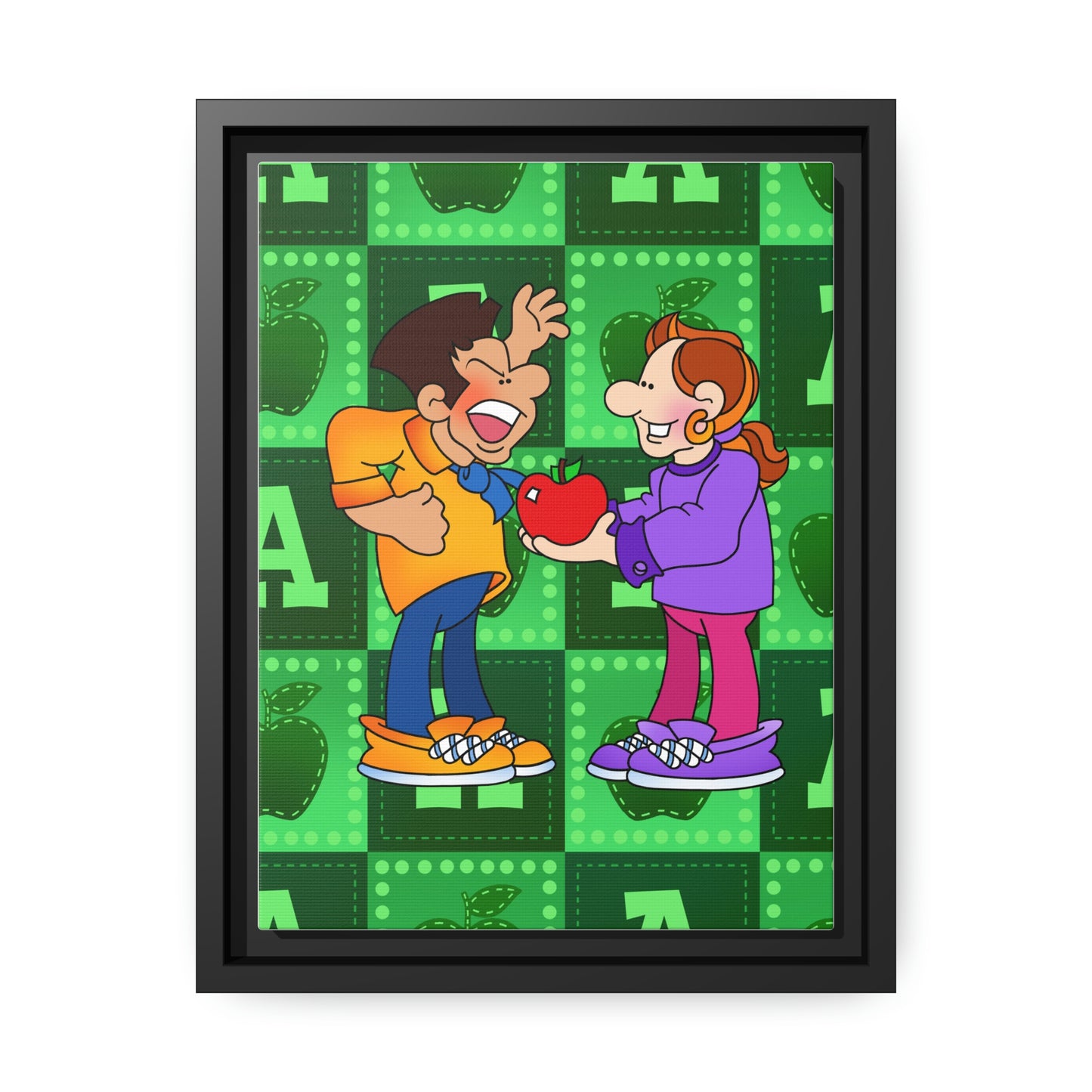 The Bible as Simple as ABC A Matte Canvas, Black Frame