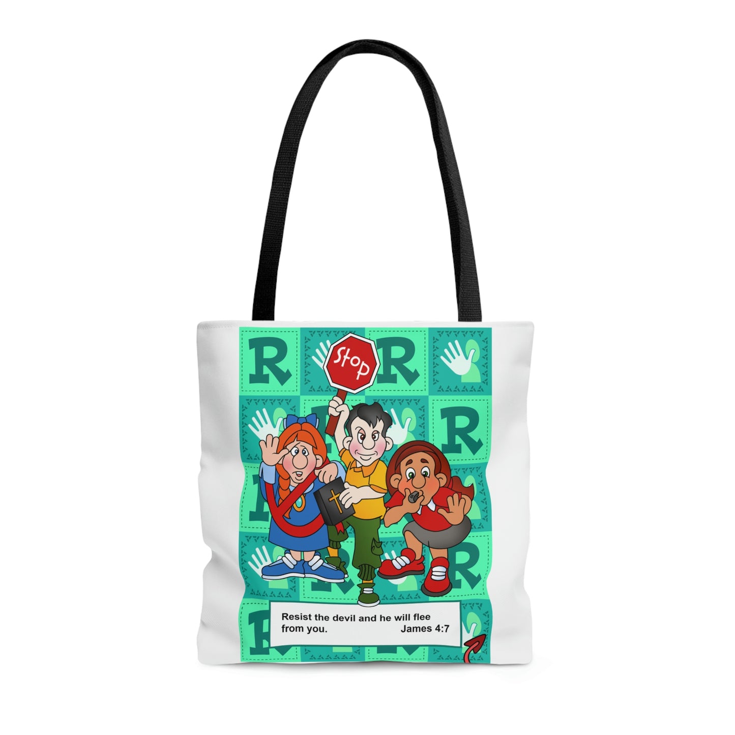 The Bible as Simple as ABC R AOP Tote Bag