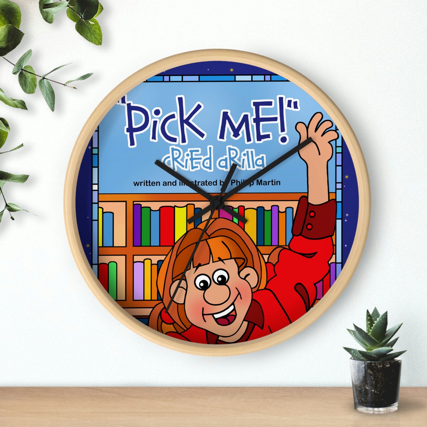 Pick Me Cried Arilla! Wall clock