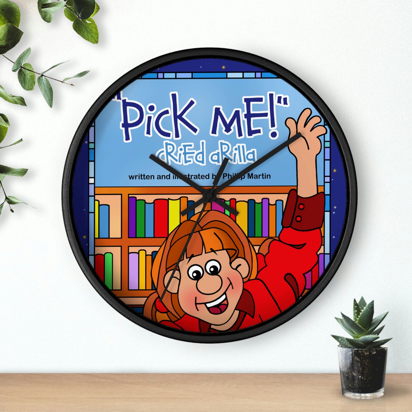 Pick Me Cried Arilla! Wall clock