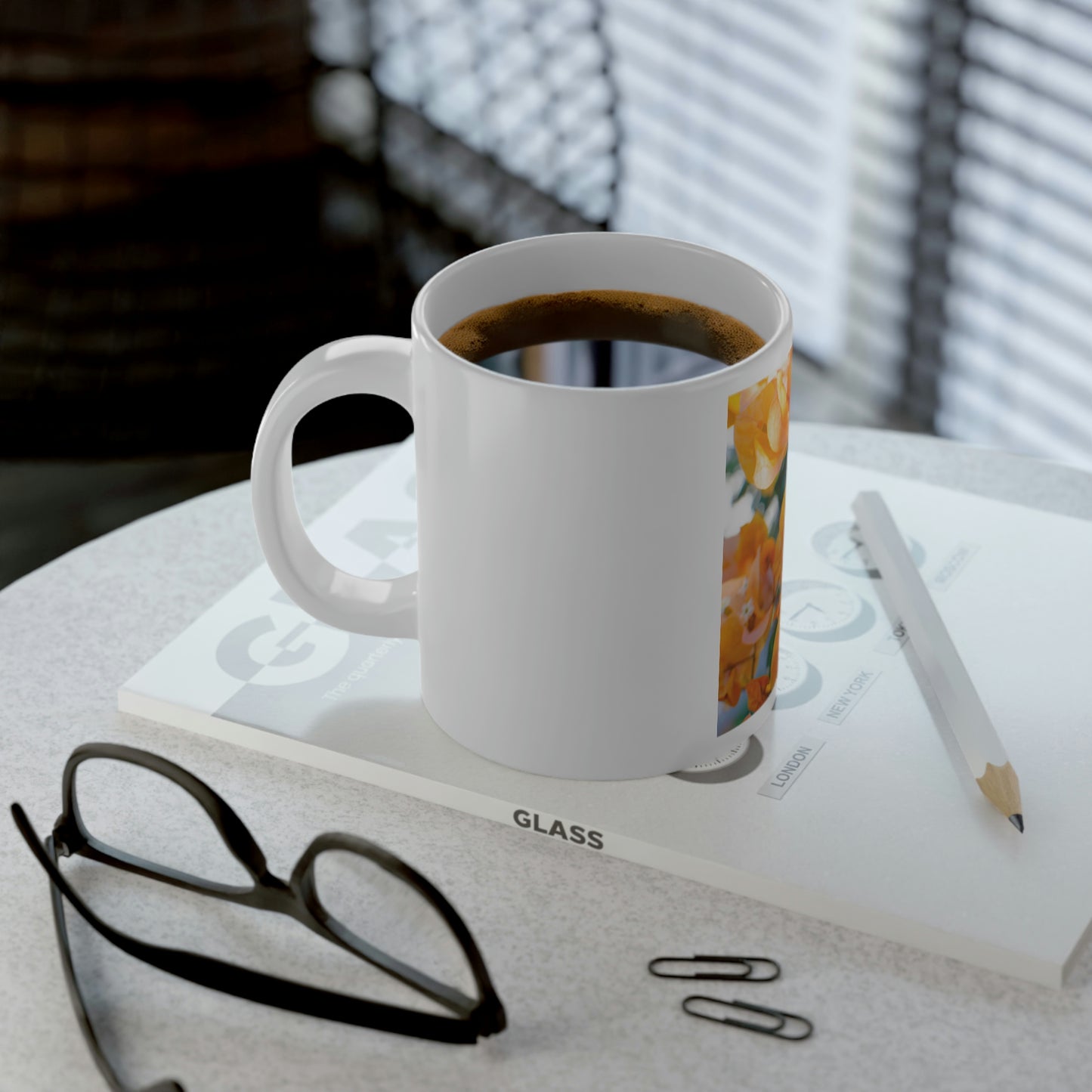 Flowers 29 Jumbo Mug, 20oz