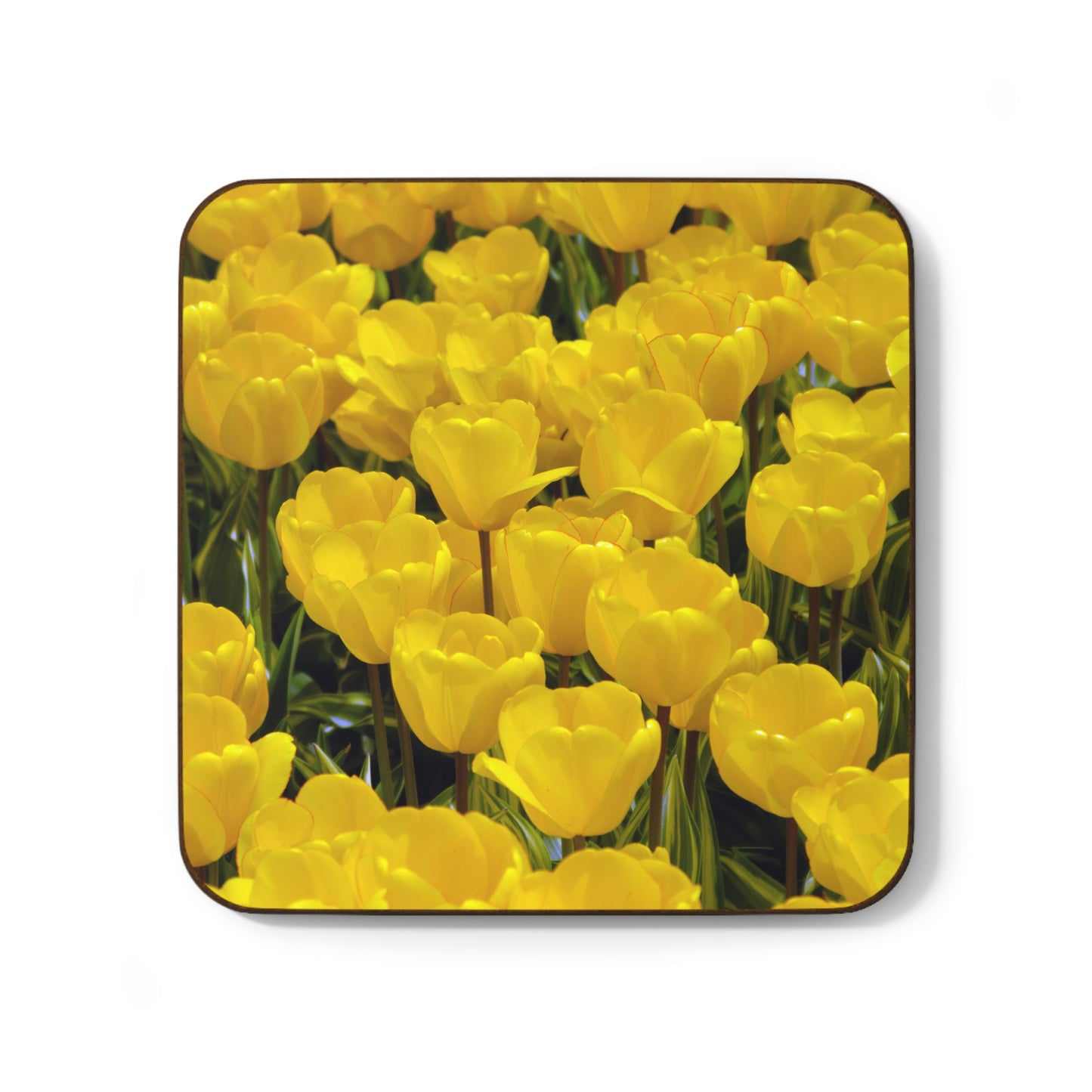 Flowers 23 Hardboard Back Coaster
