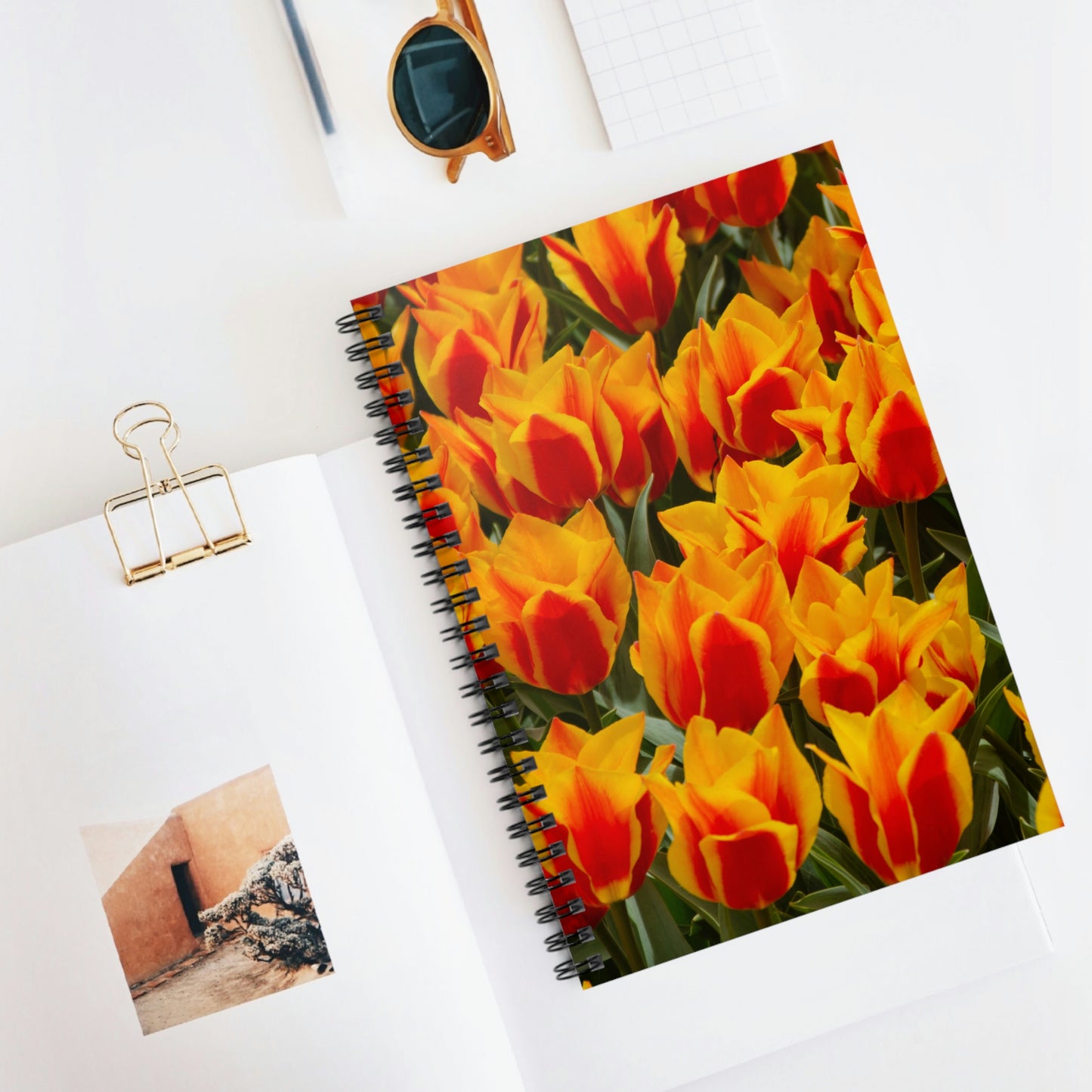 Flowers 18 Spiral Notebook - Ruled Line