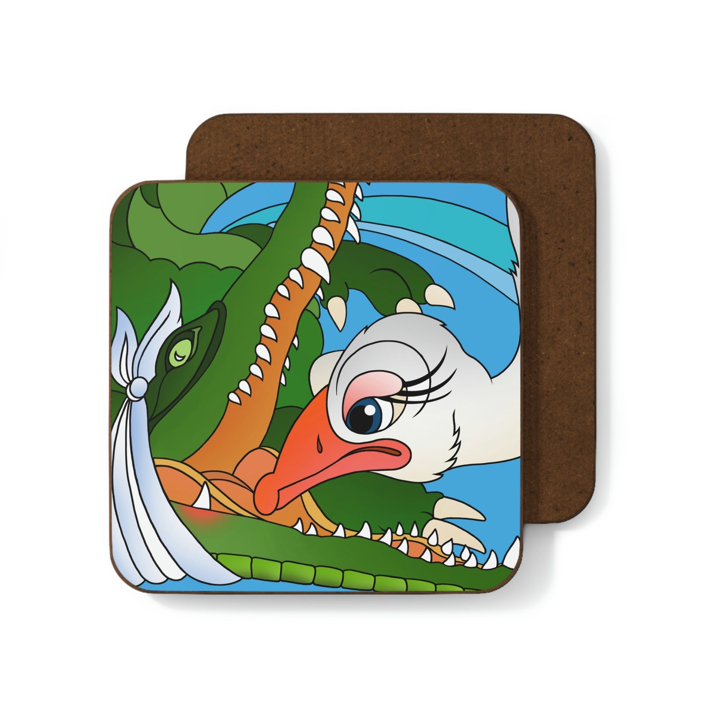 Once Upon Southern Africa! Hardboard Back Coaster