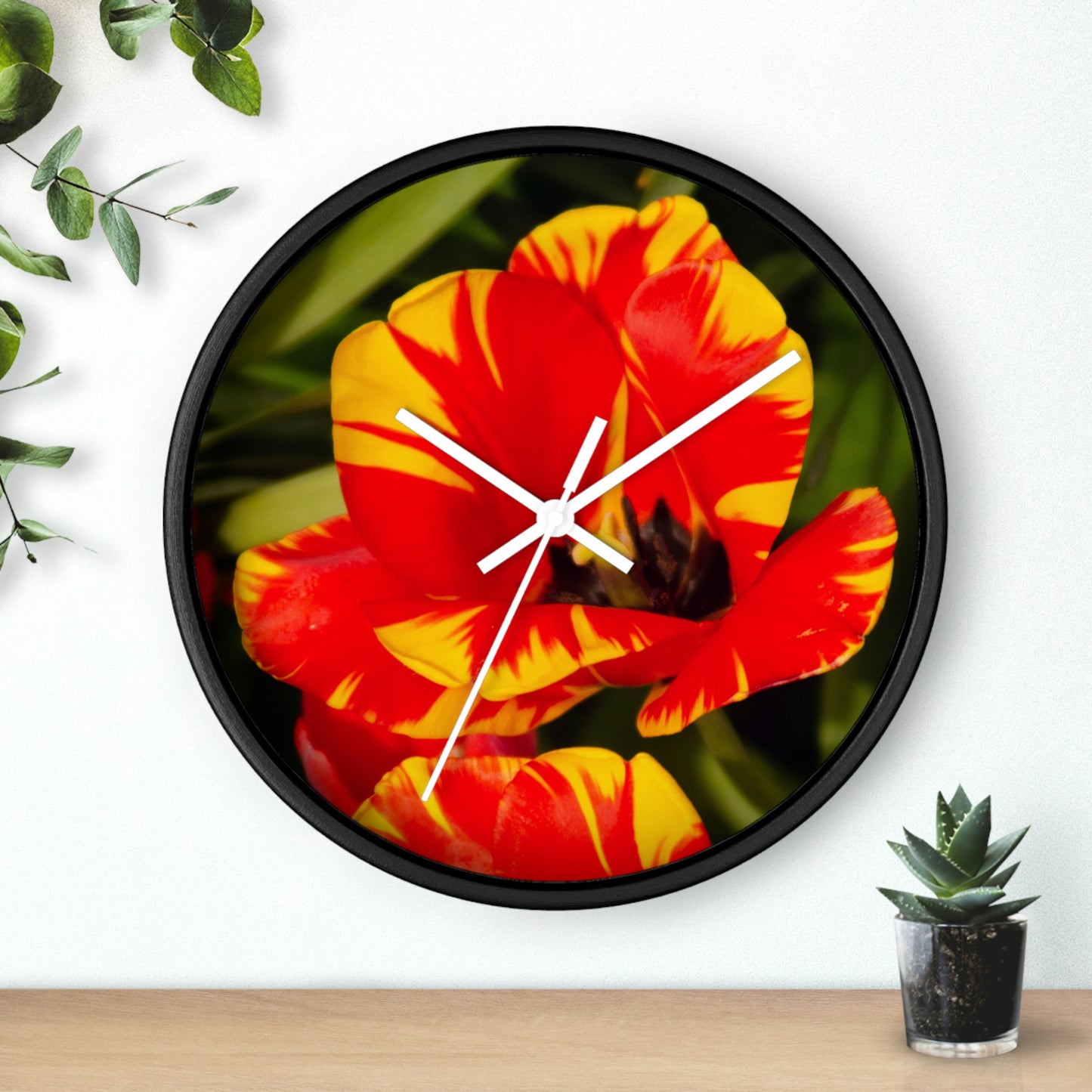 Flowers 12 Wall Clock