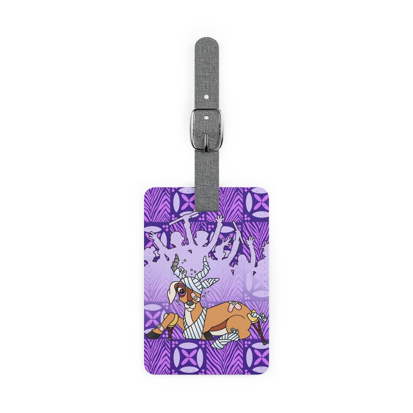 The Day that Goso Fell! Saffiano Polyester Luggage Tag, Rectangle