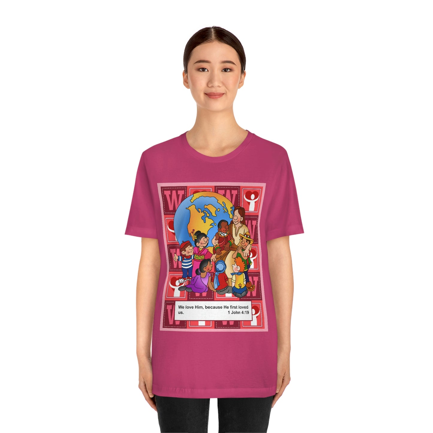 The Bible as Simple as ABC W Unisex Jersey Short Sleeve Tee