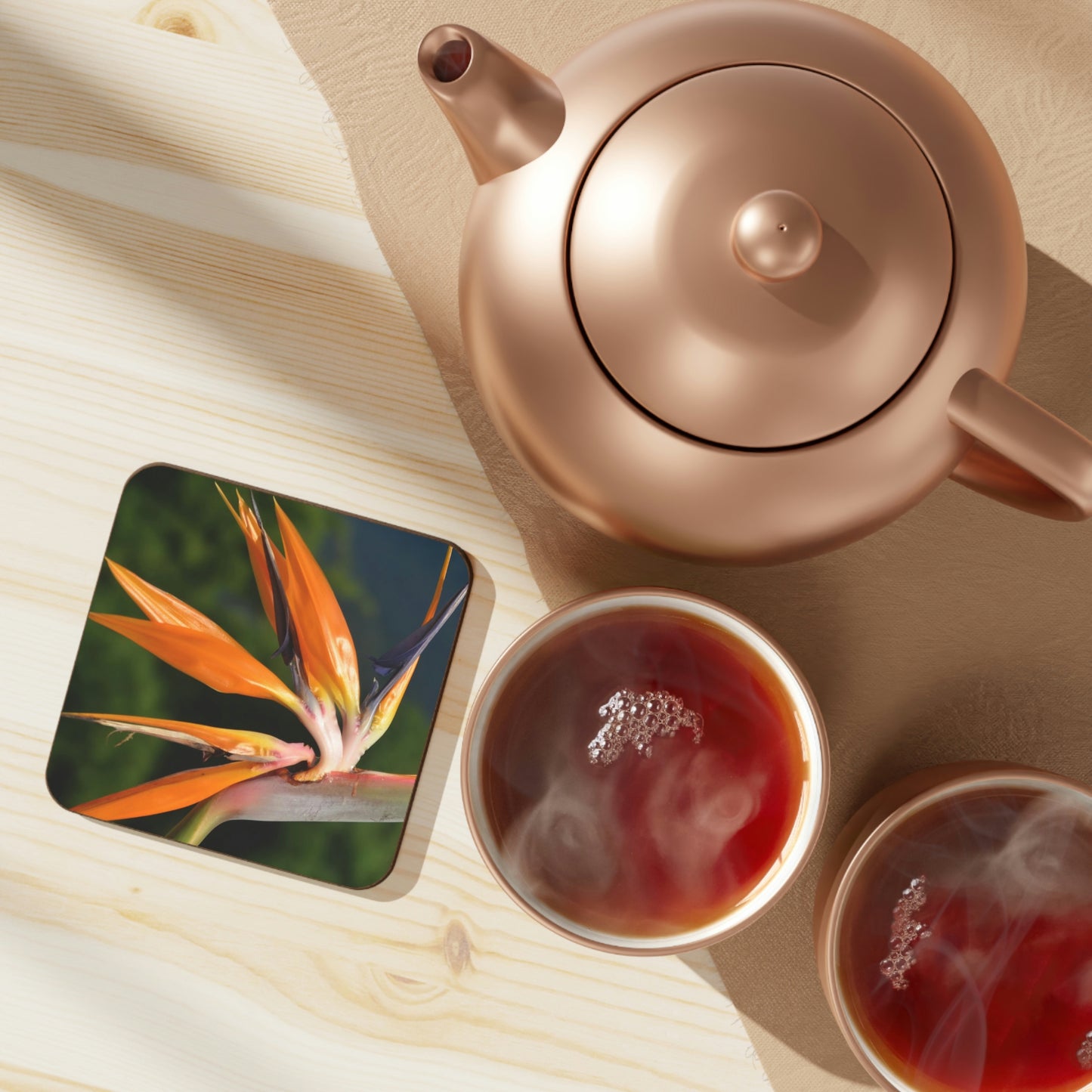 Flowers 26 Hardboard Back Coaster