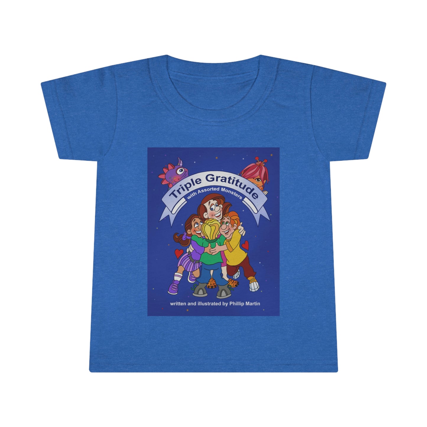 Triple Gratitude with Assorted Monsters Toddler T-shirt
