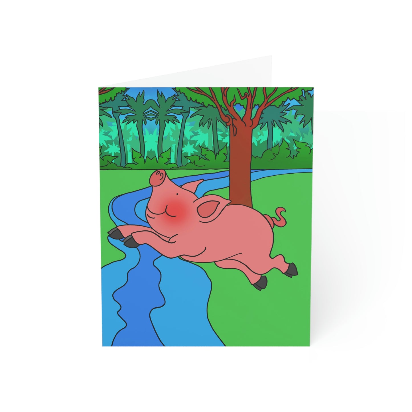 Anansi and the Market Pig! Greeting Cards (1, 10, 30, and 50pcs)