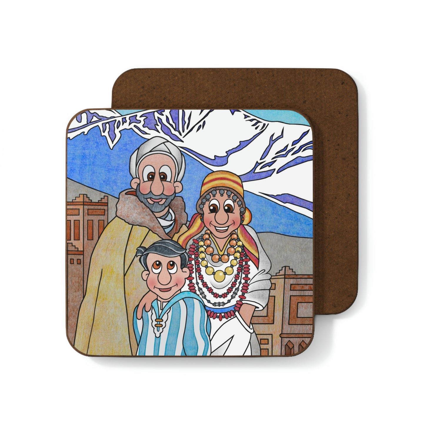 The Stone at the Door Hardboard Back Coaster