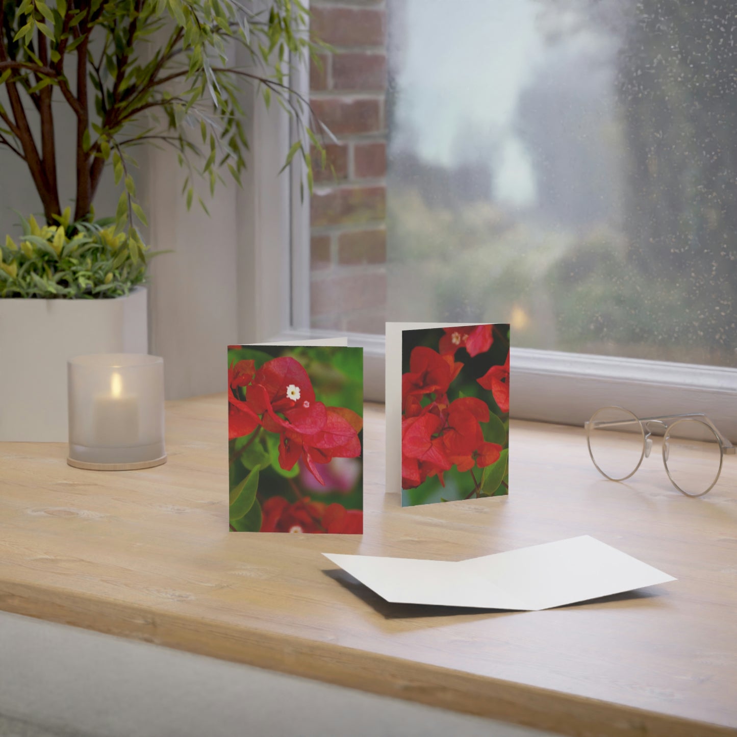Flowers 28 Greeting Cards (1, 10, 30, and 50pcs)