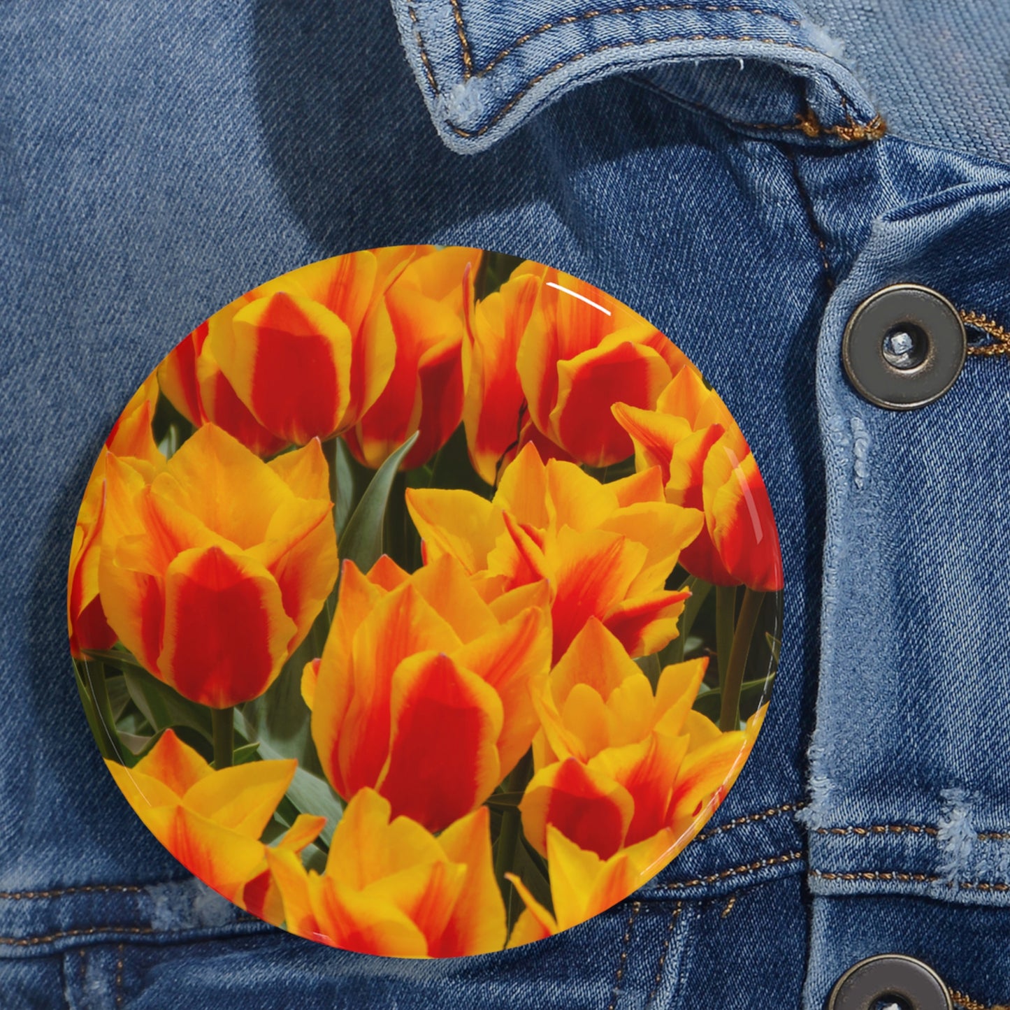 Flowers 18 Round Pins