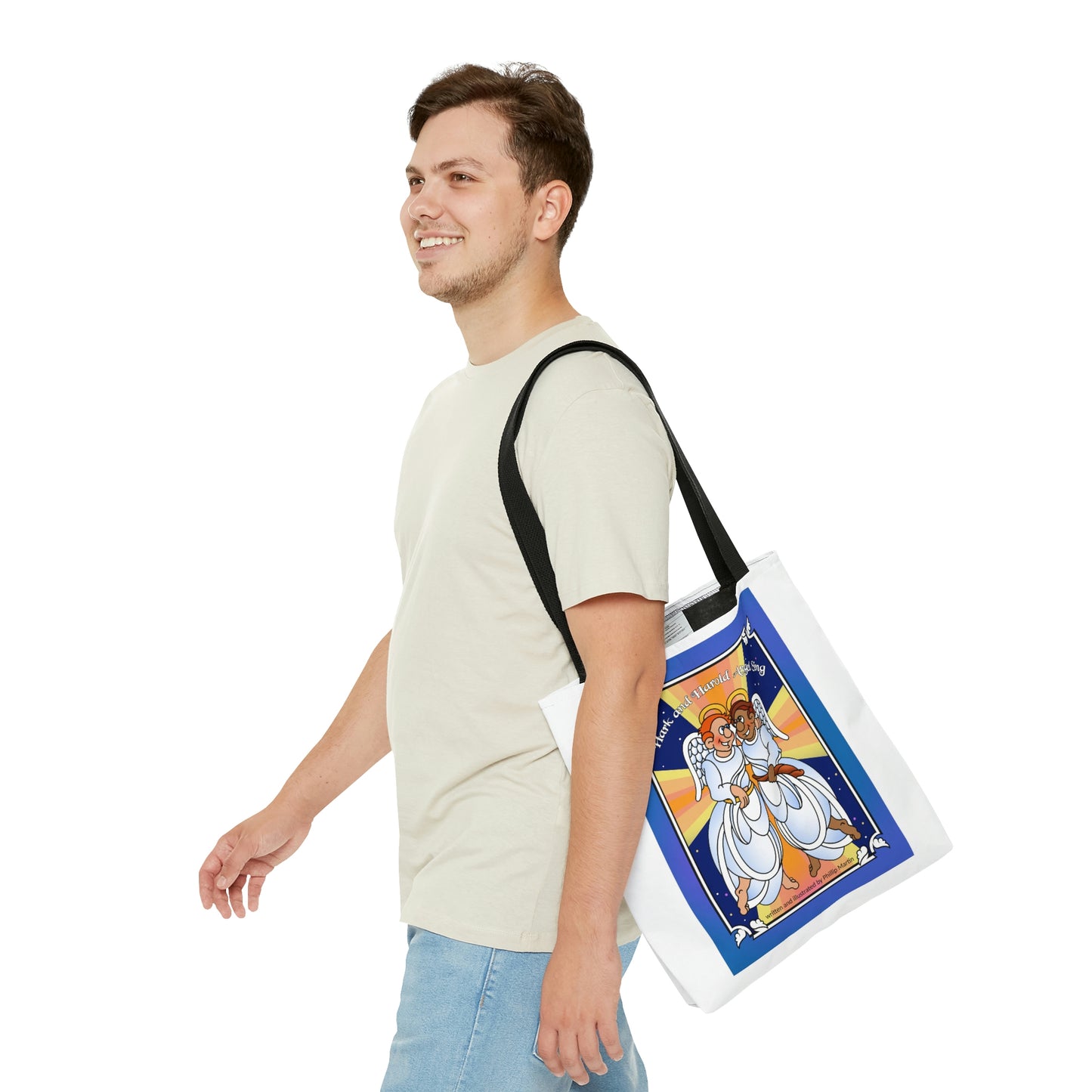 Hark and Harold Angel Sing AOP Tote Bag