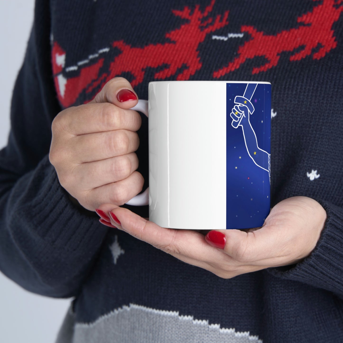 Triple Gratitude with Assorted Monsters!! Ceramic Mug 11oz