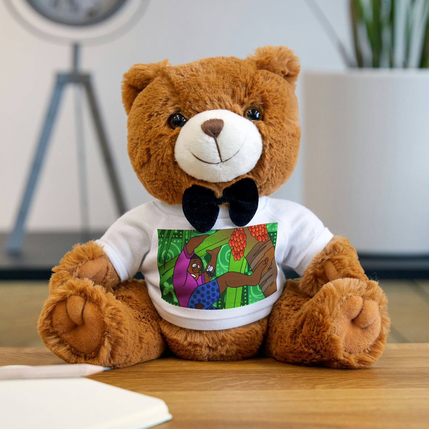A Fowl Chain of Events!! Teddy Bear with T-Shirt