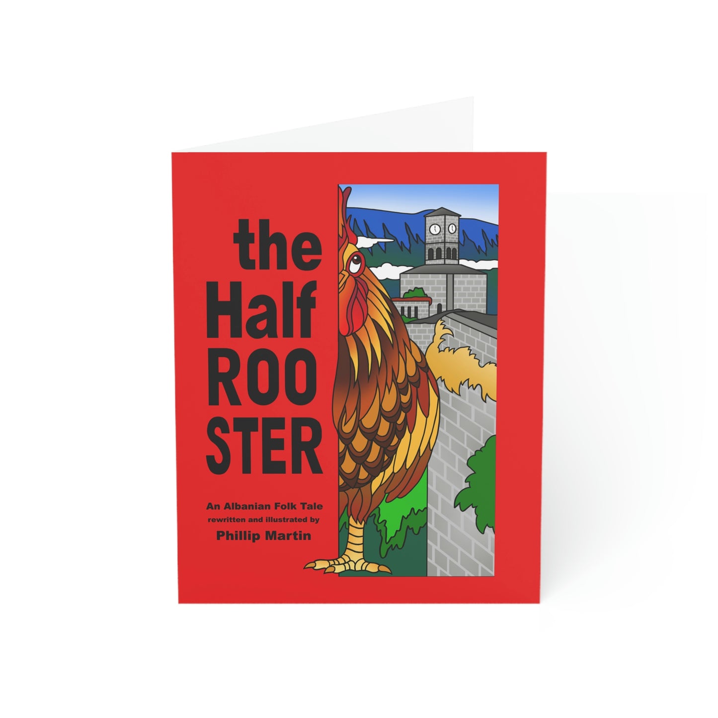 The Half Rooster Greeting Cards (1, 10, 30, and 50pcs)