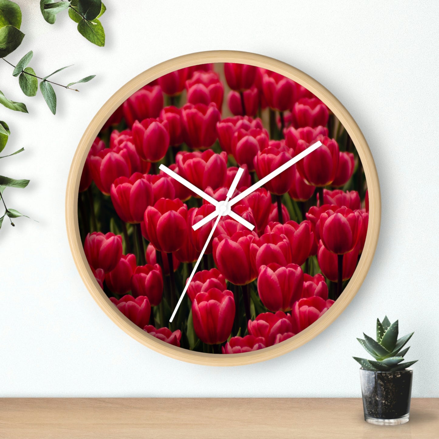 Flowers 15 Wall Clock