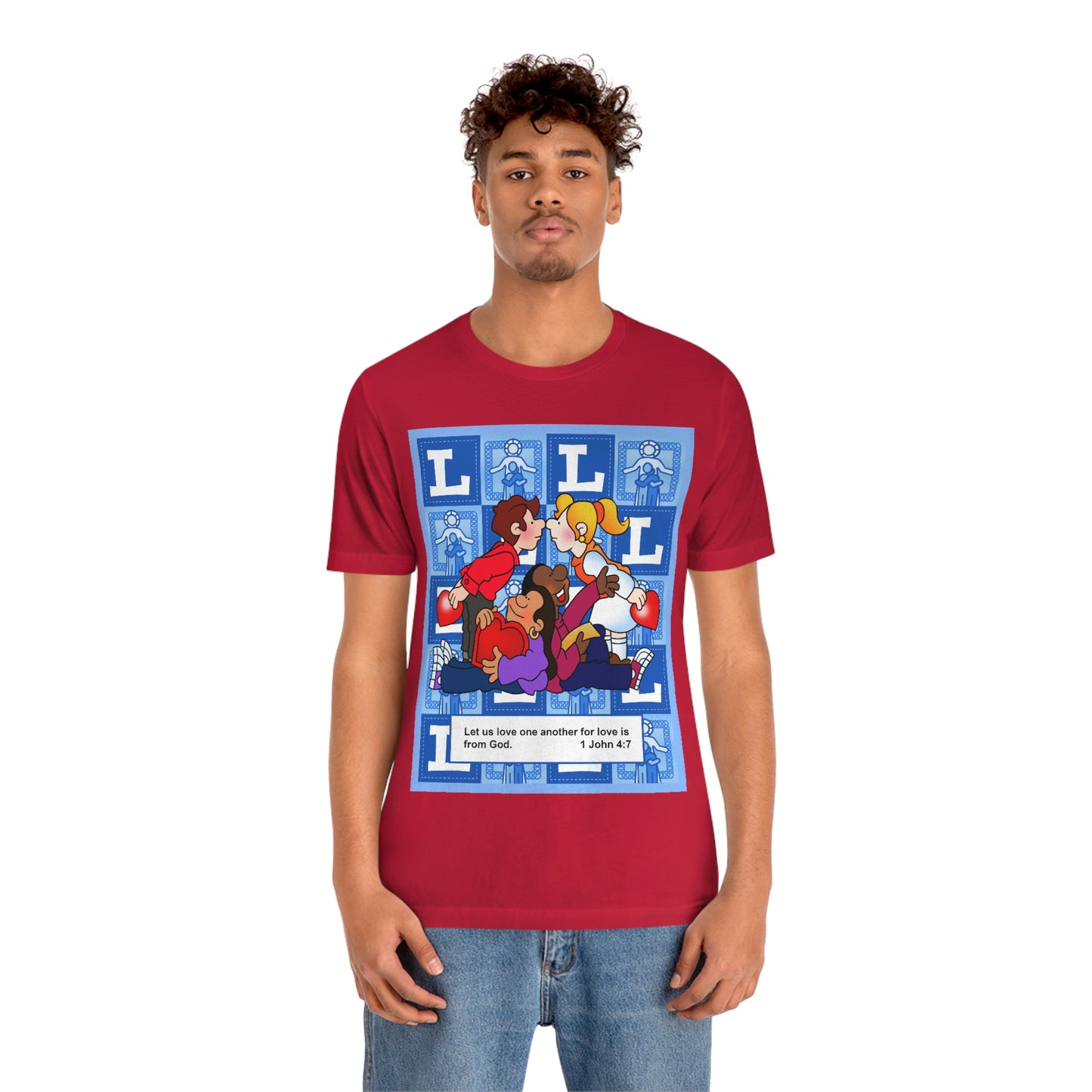 The Bible as Simple as ABC L Unisex Jersey Short Sleeve Tee