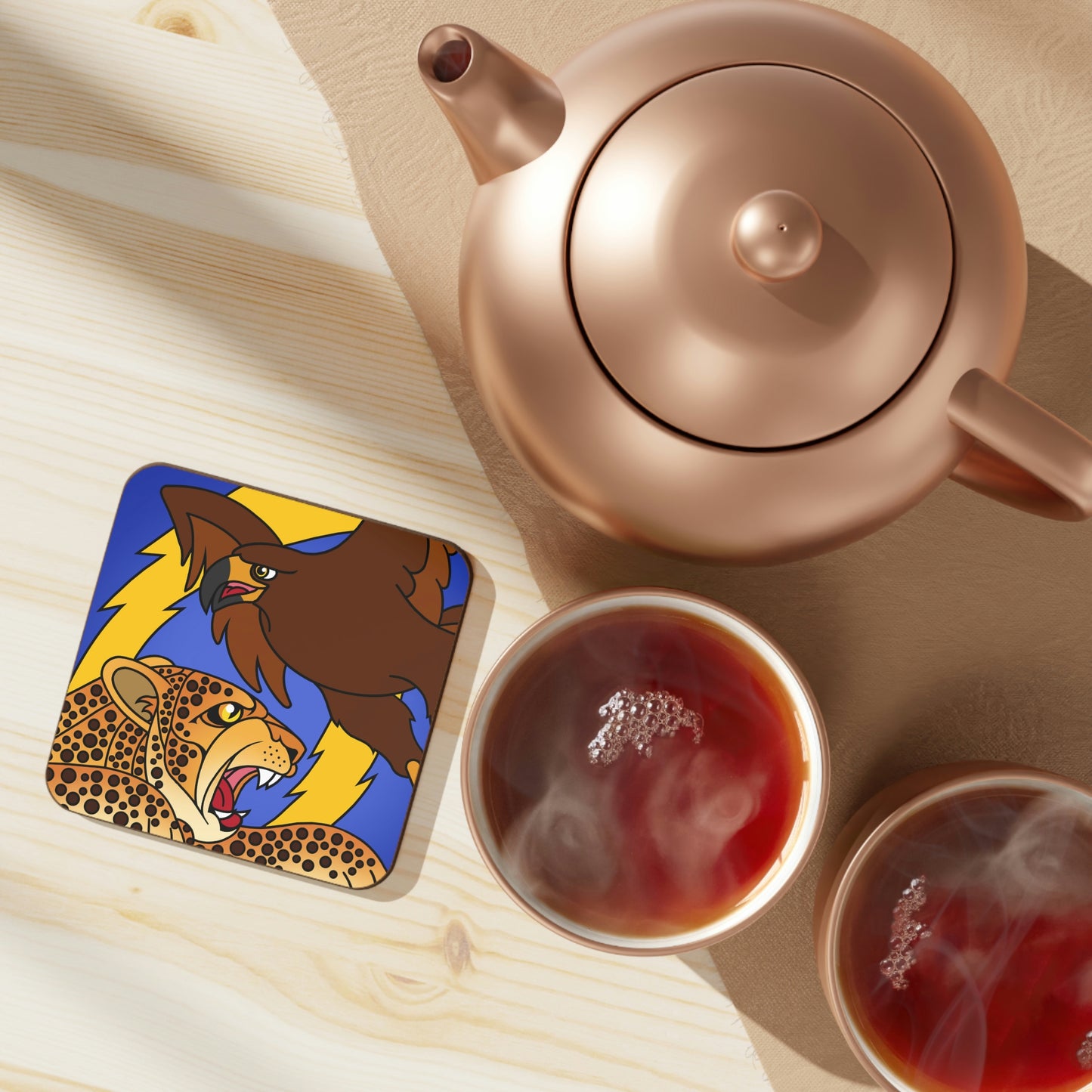 The Paramount Chief and One Wise Woman! Hardboard Back Coaster