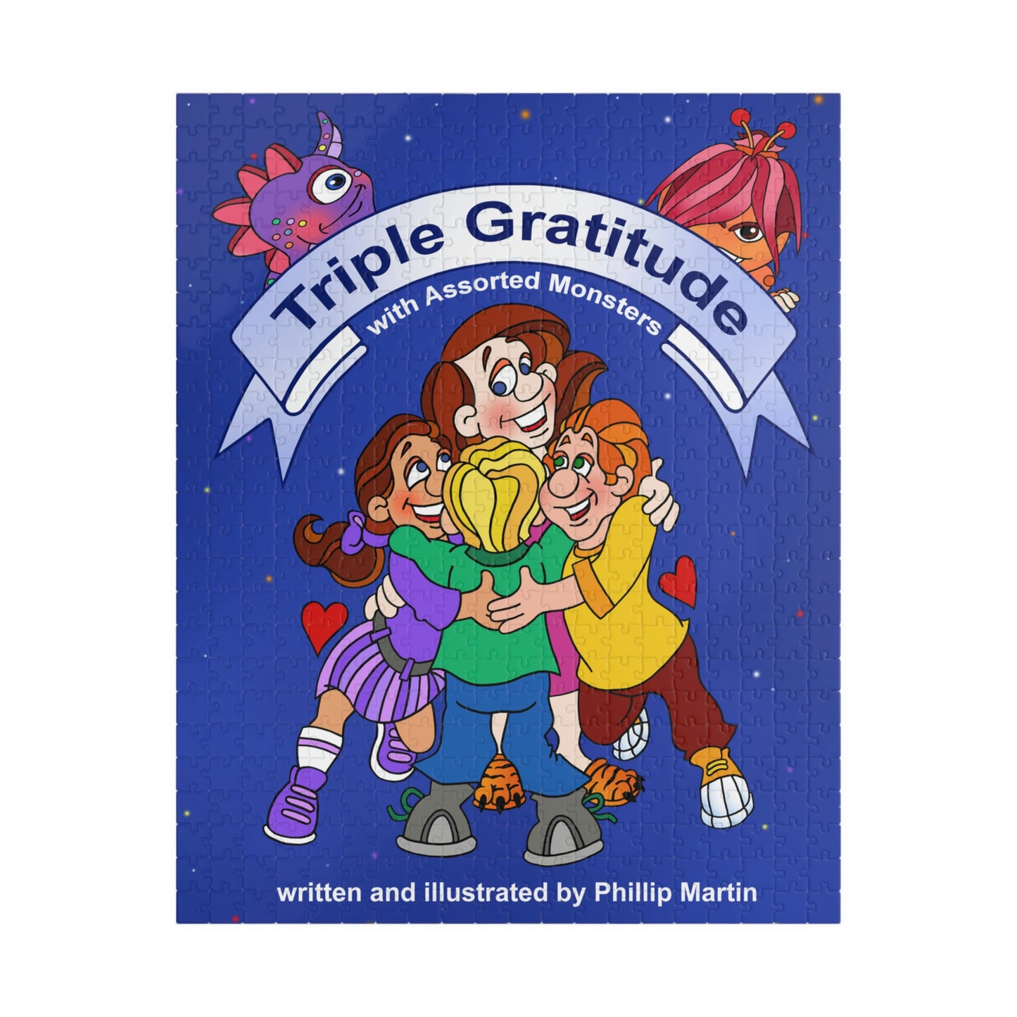 Triple Gratitude with Assorted Monsters Puzzle (110, 252, 500, 1014-piece)