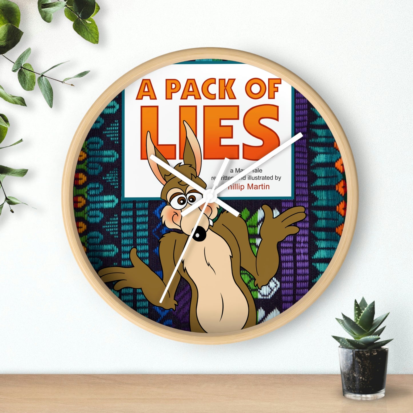 A Pack of Lies Wall clock