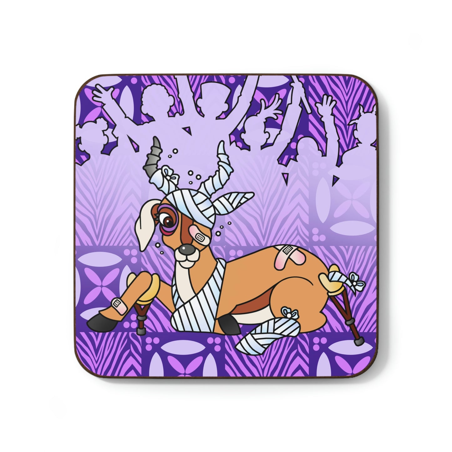 The Day that Goso Fell! Hardboard Back Coaster