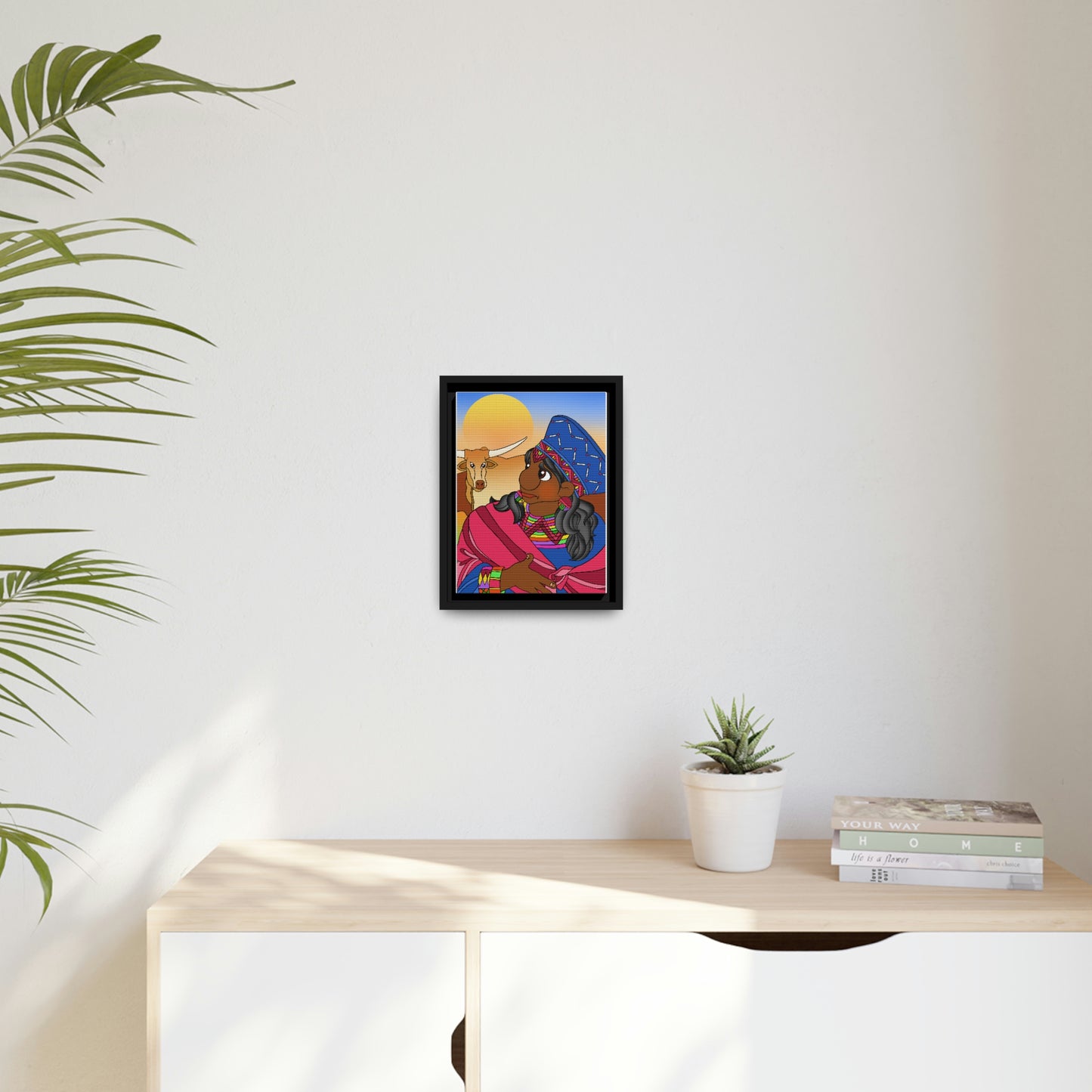 Once Upon Southern Africa Matte Canvas, Black Frame